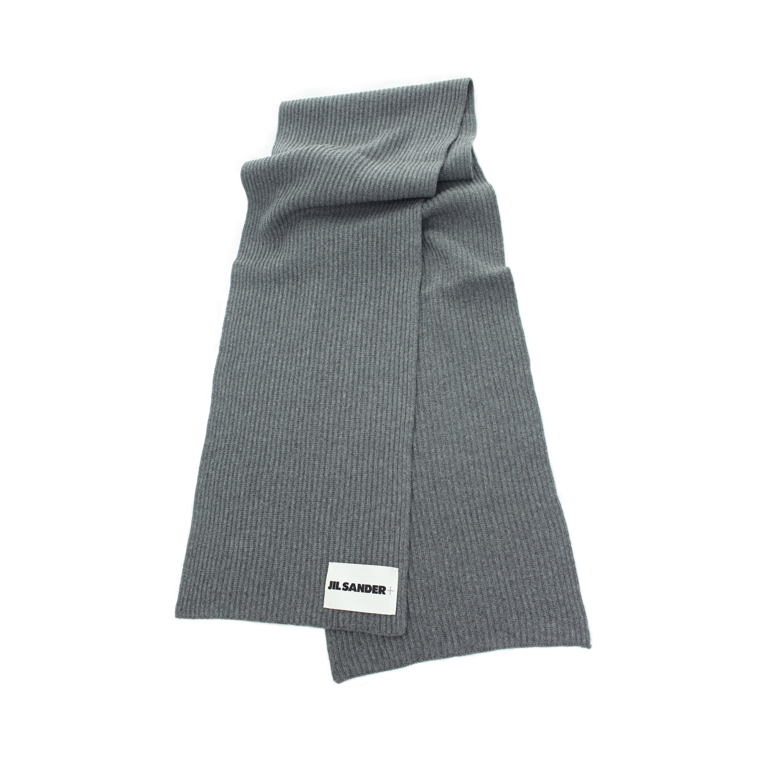 Jil Sander Вязаный шарф с патчем