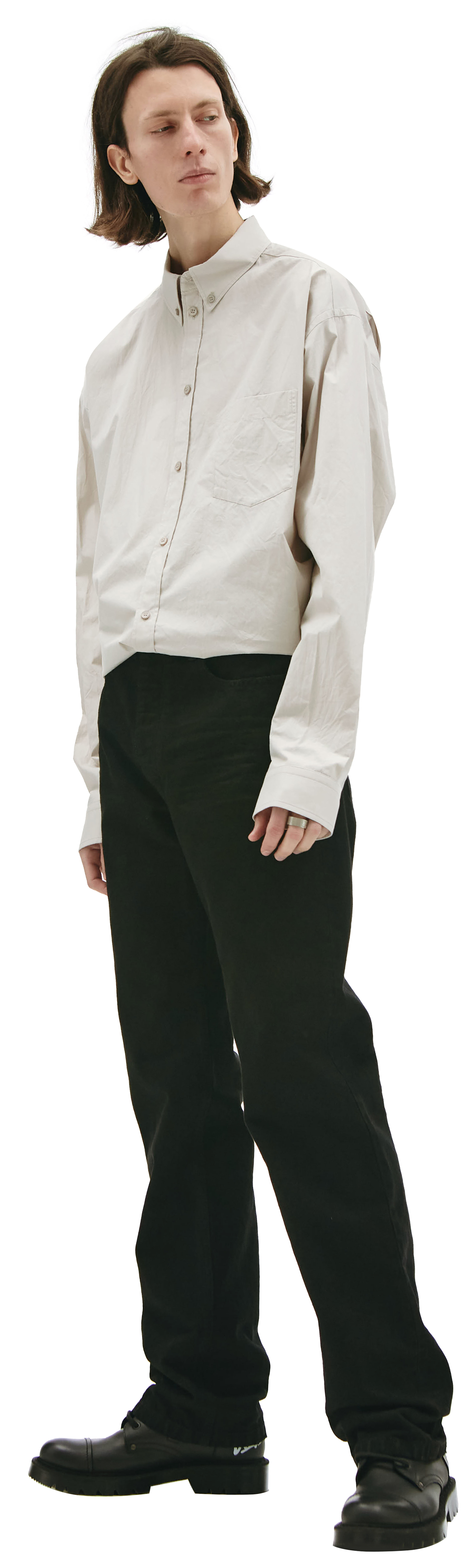 Balenciaga Прямые черные джинсы