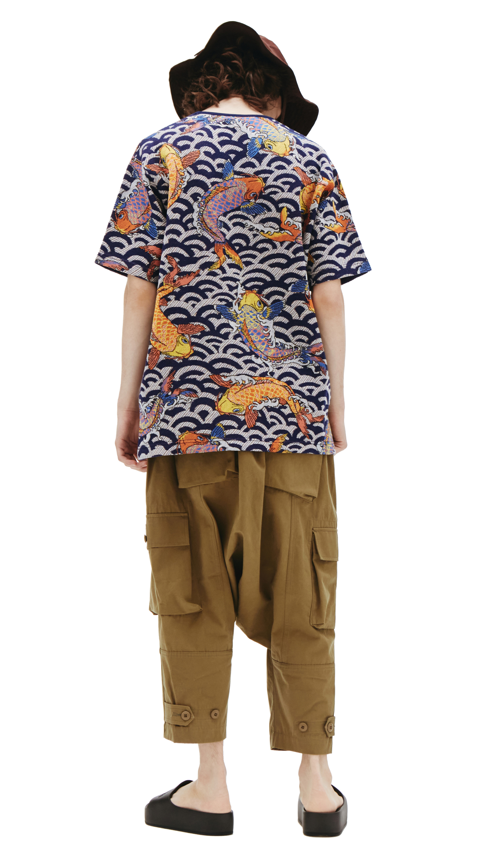 Junya Watanabe Вязаная футболка с монопринтом