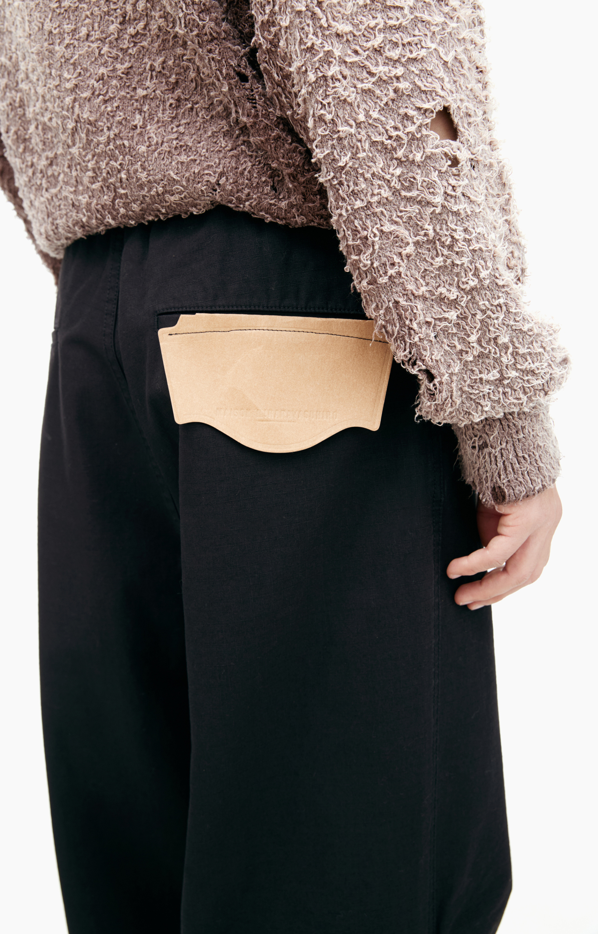 Maison Mihara Yasuhiro Брюки карго из хлопкового рипстопа