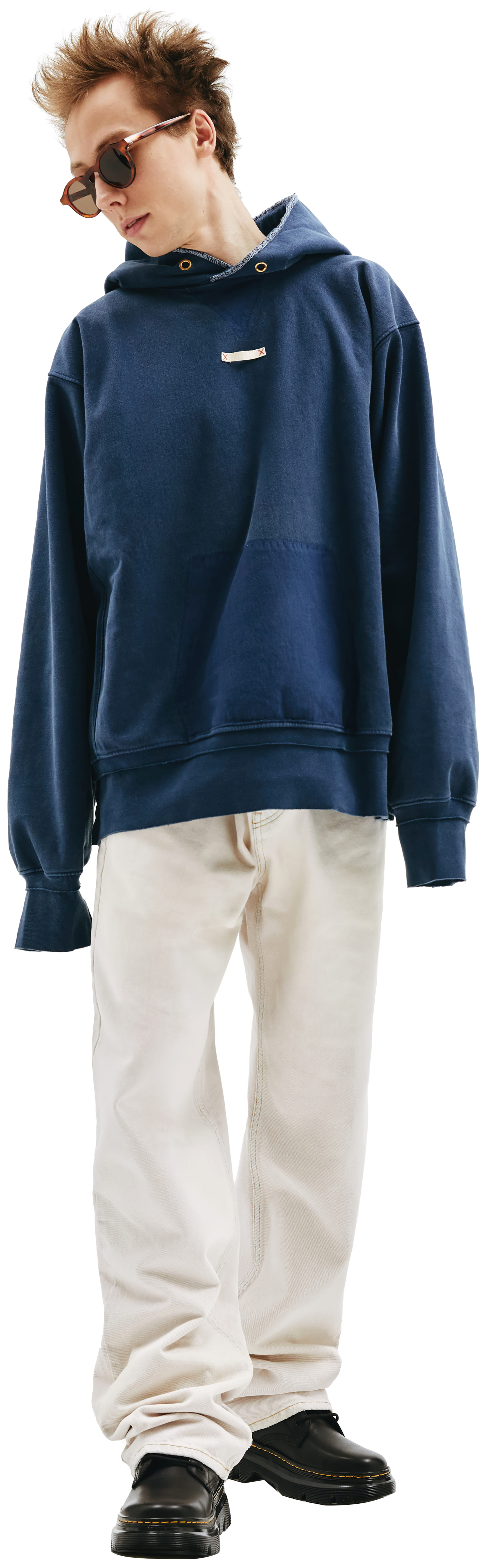 Maison Margiela Худи из хлопка с патчем