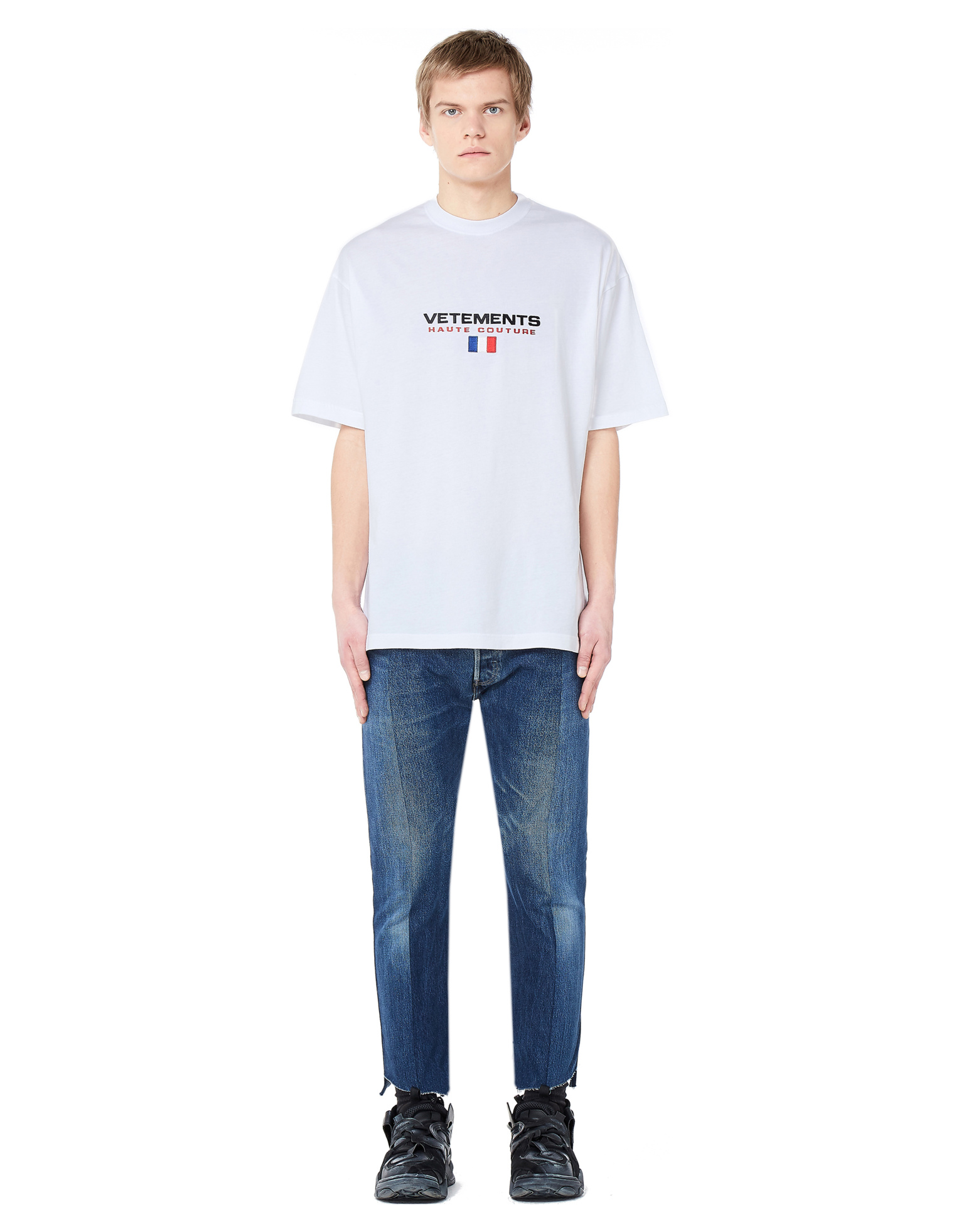 VETEMENTS Футболка с вышивкой Haute Couture