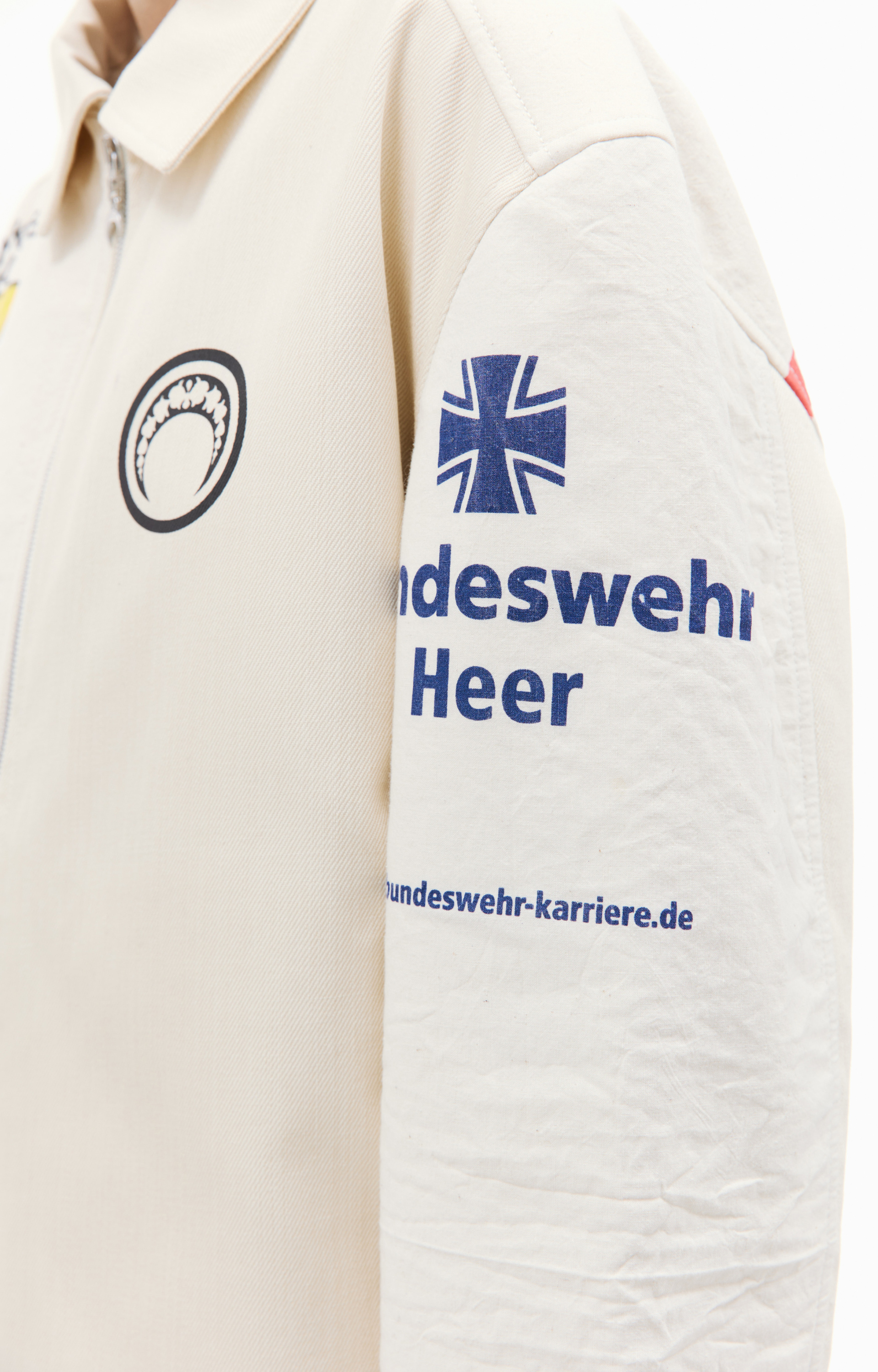 MARINE SERRE Хлопковая куртка пэчворк на молнии