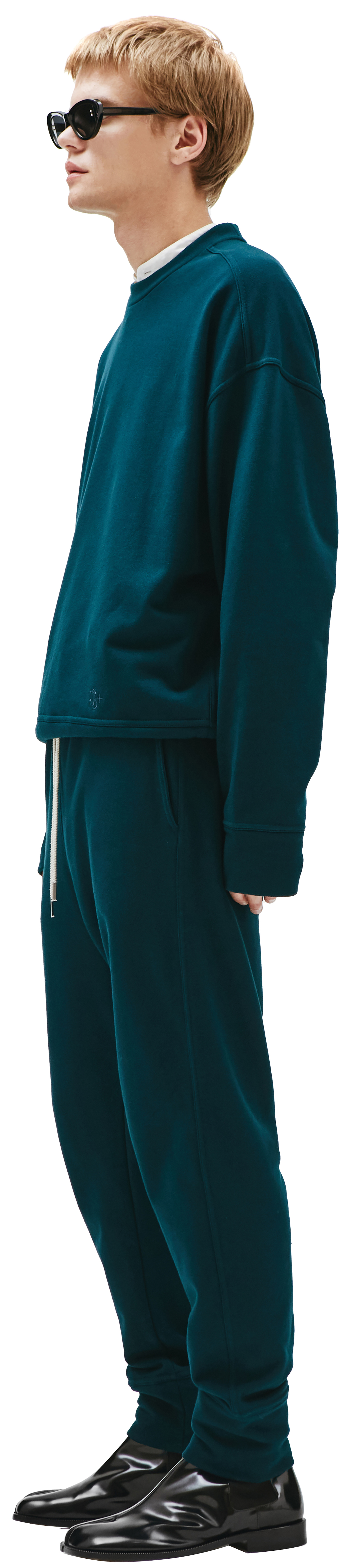 Jil Sander Брюки из хлопка с вышивкой J Plus