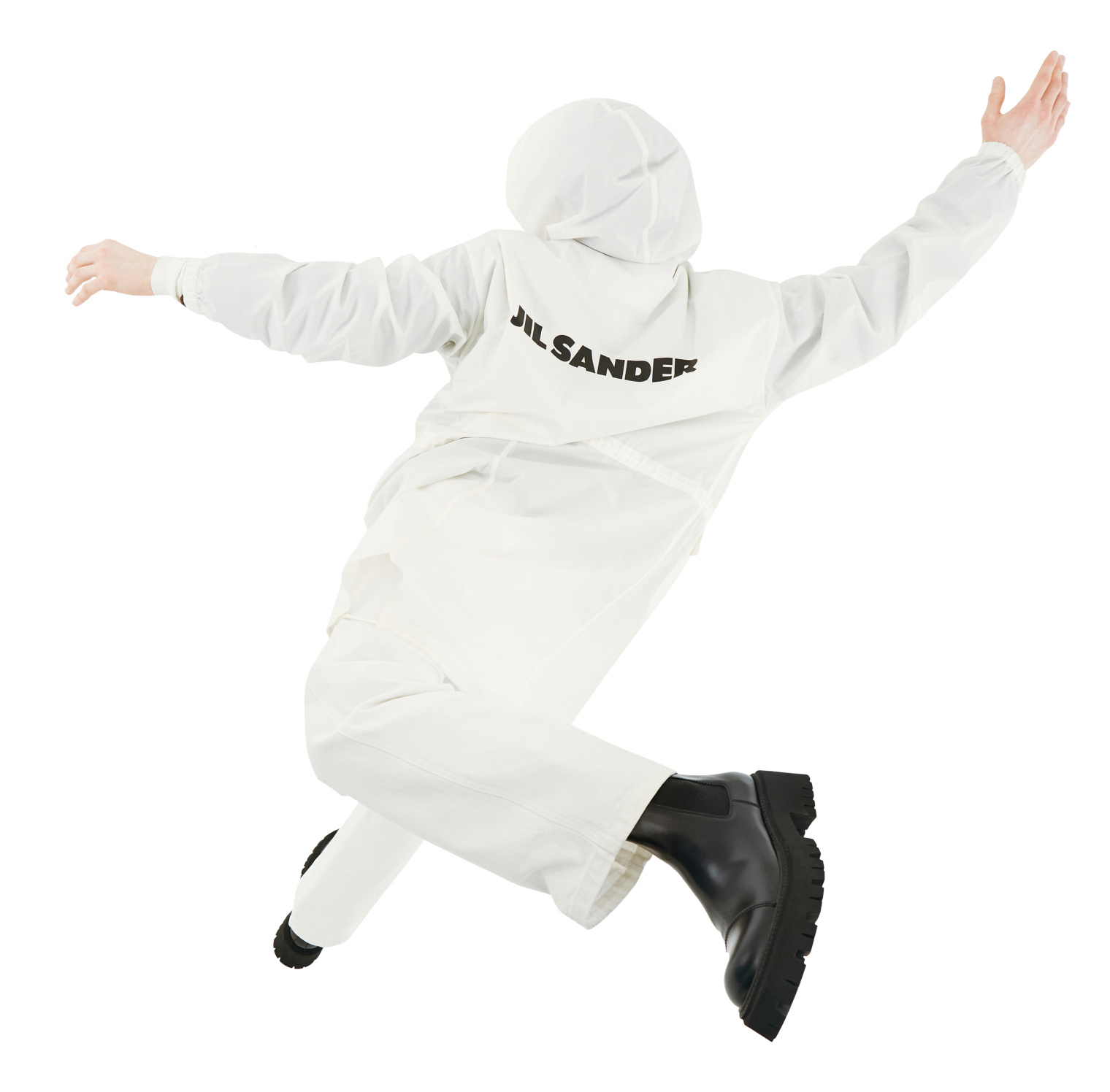Jil Sander Парка с логотипом на спинке