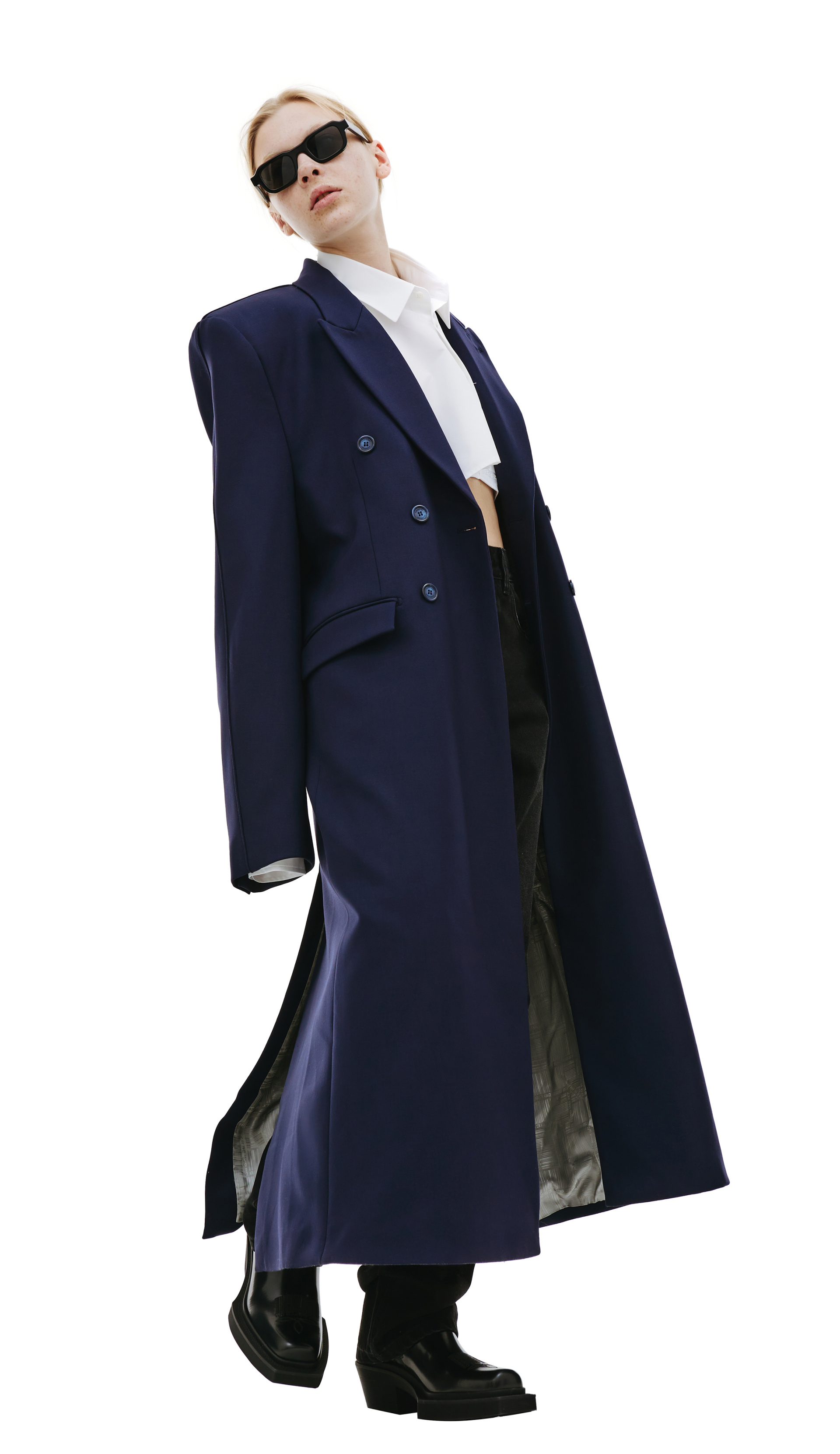 VTMNTS Двубортное пальто из шерсти