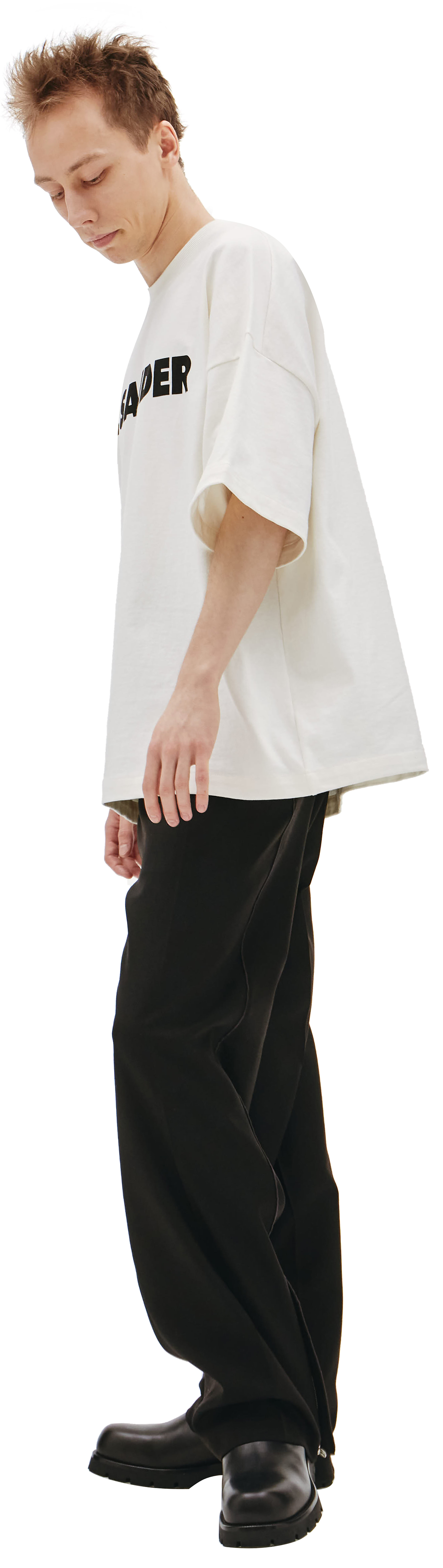 Jil Sander Оверсайз футболка с логотипом