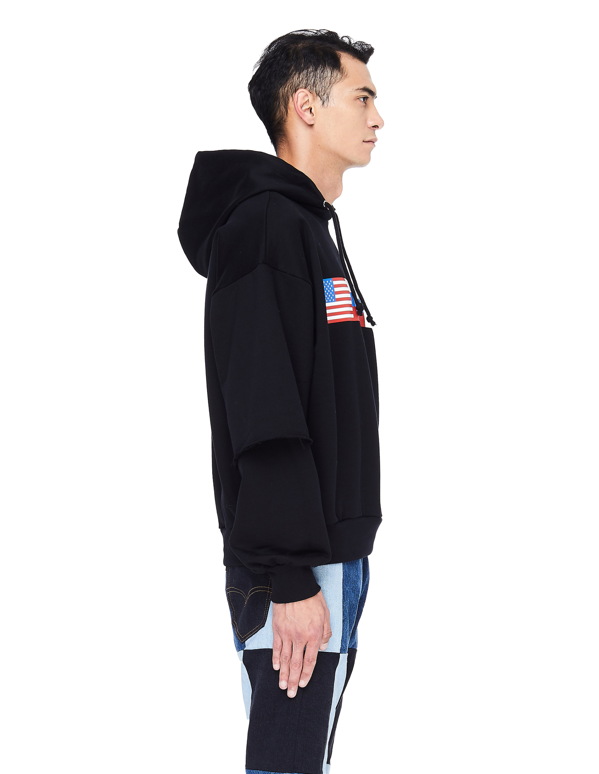 Gosha Rubchinskiy Хлопковое худи с флагами