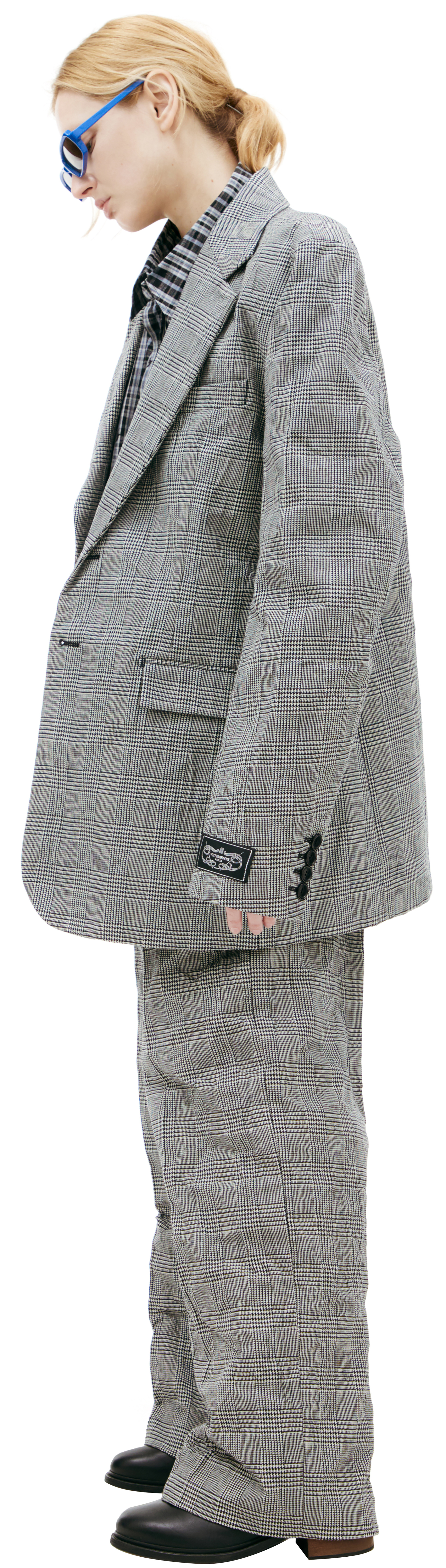 VETEMENTS Однобортный пиджак в клетку