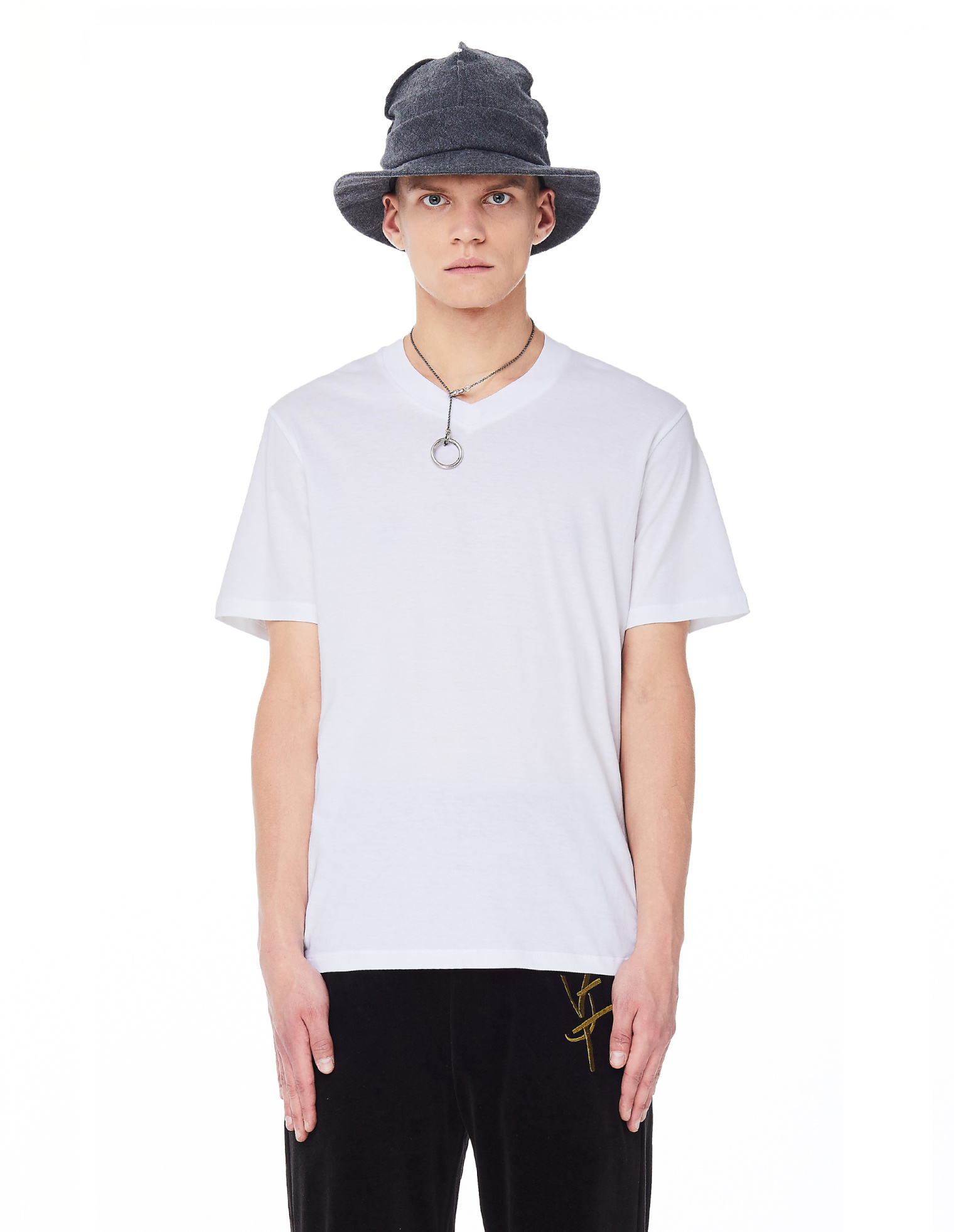 Jil Sander Белая футболка из хлопка