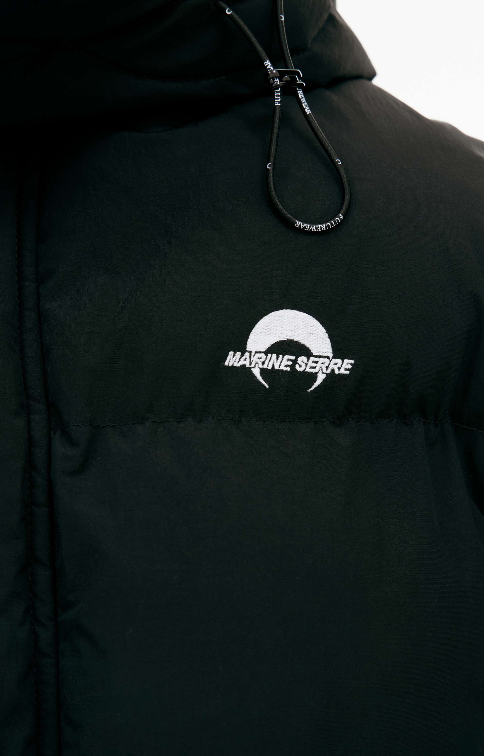 MARINE SERRE Пуховик с логотипом