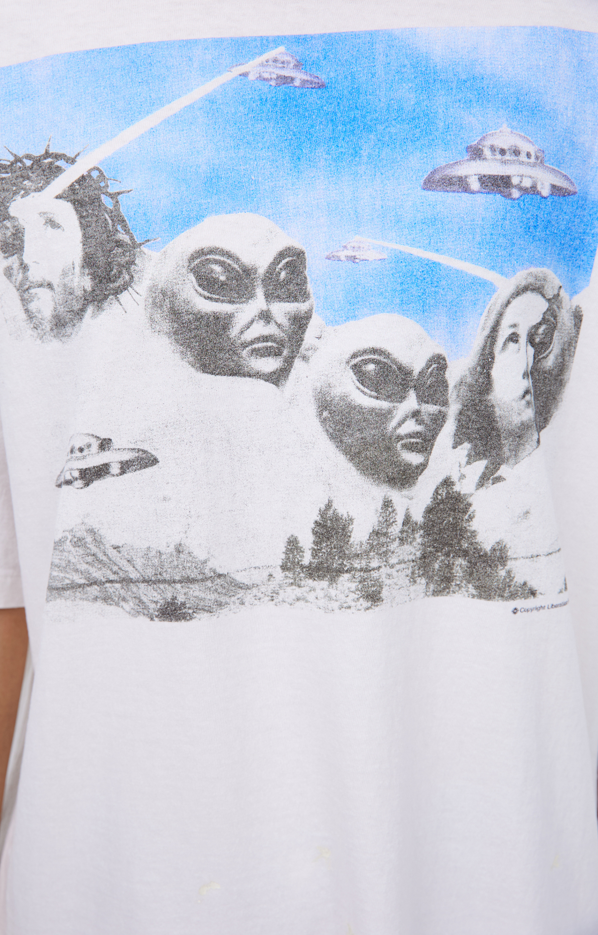 Saint Mxxxxxx Белая футболка с принтом