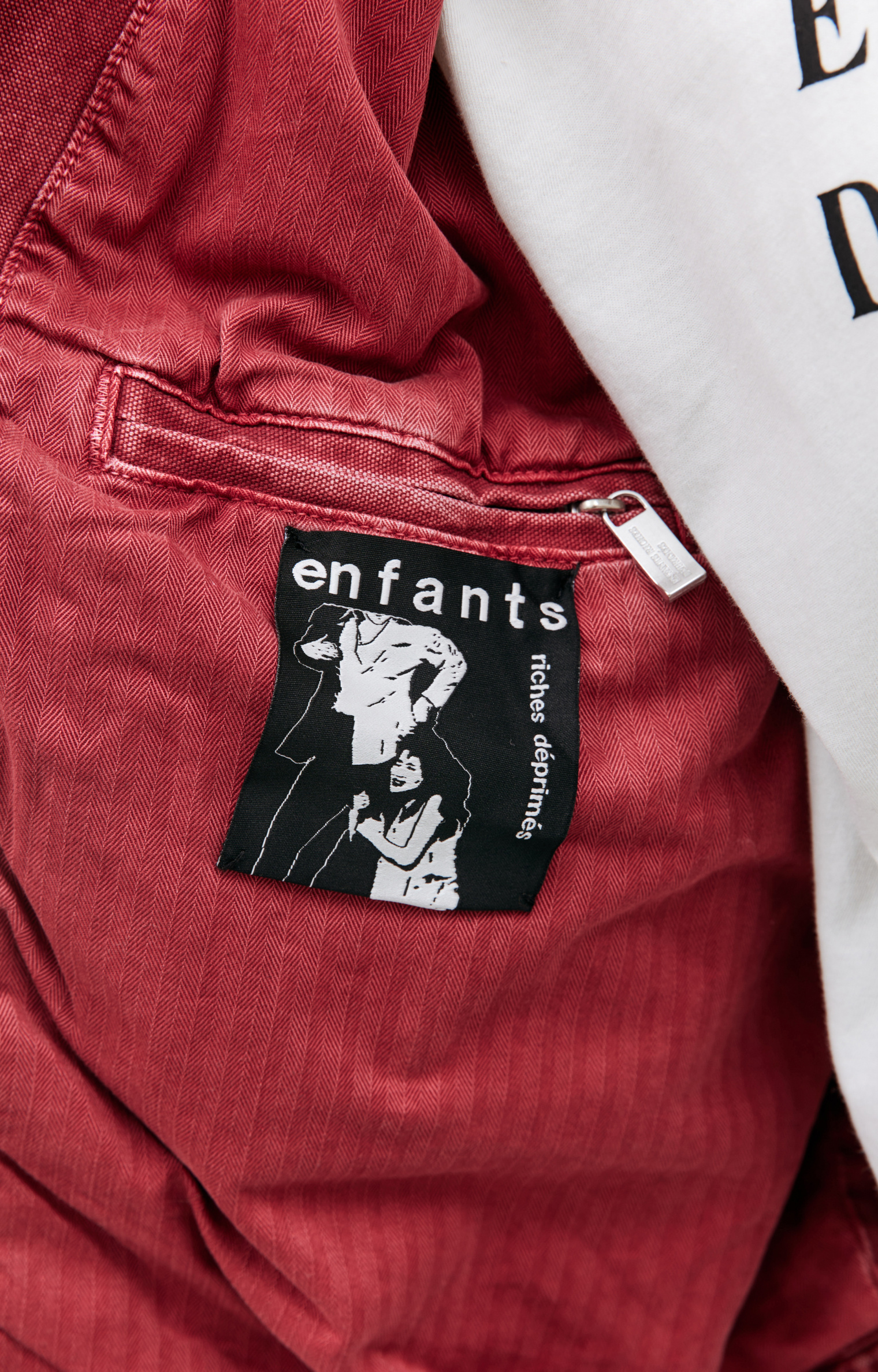 Enfants Riches Déprimés Рваная джинсовая куртка с принтом