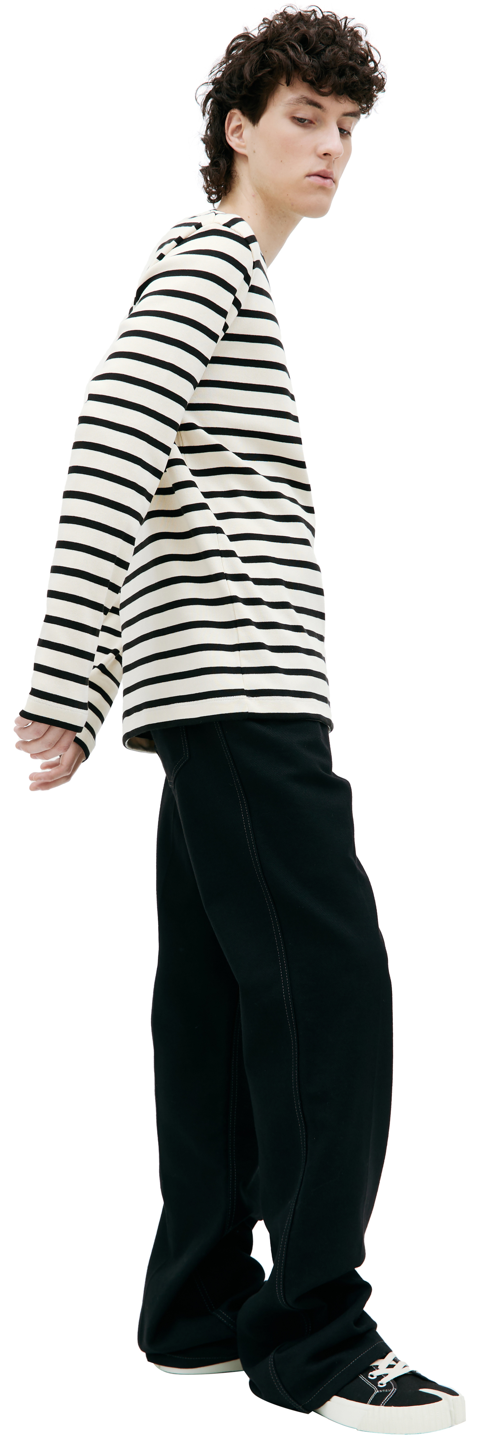 Jil Sander Базовый лонгслив в полоску