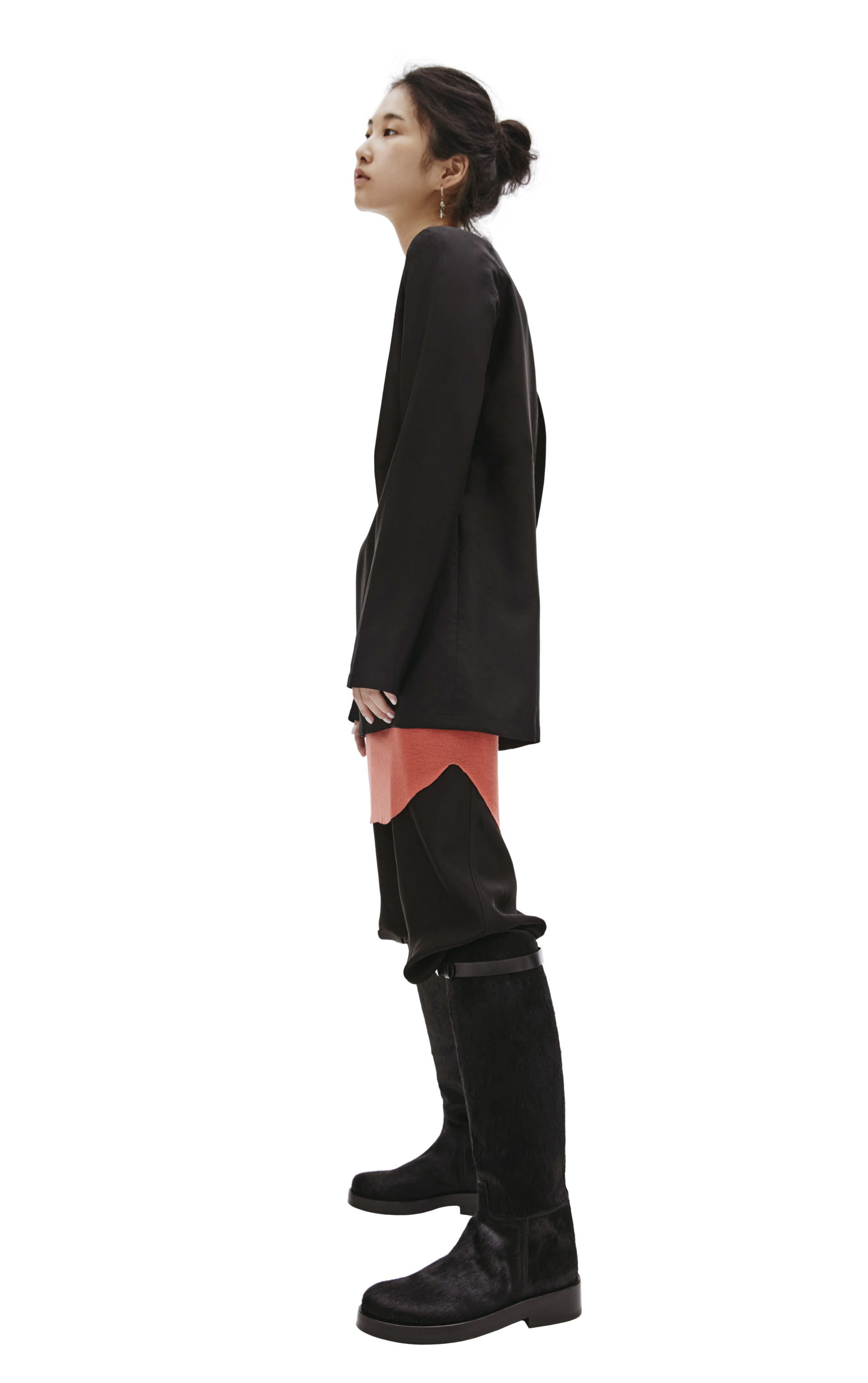 Ann Demeulemeester Топ из шерсти и шелка