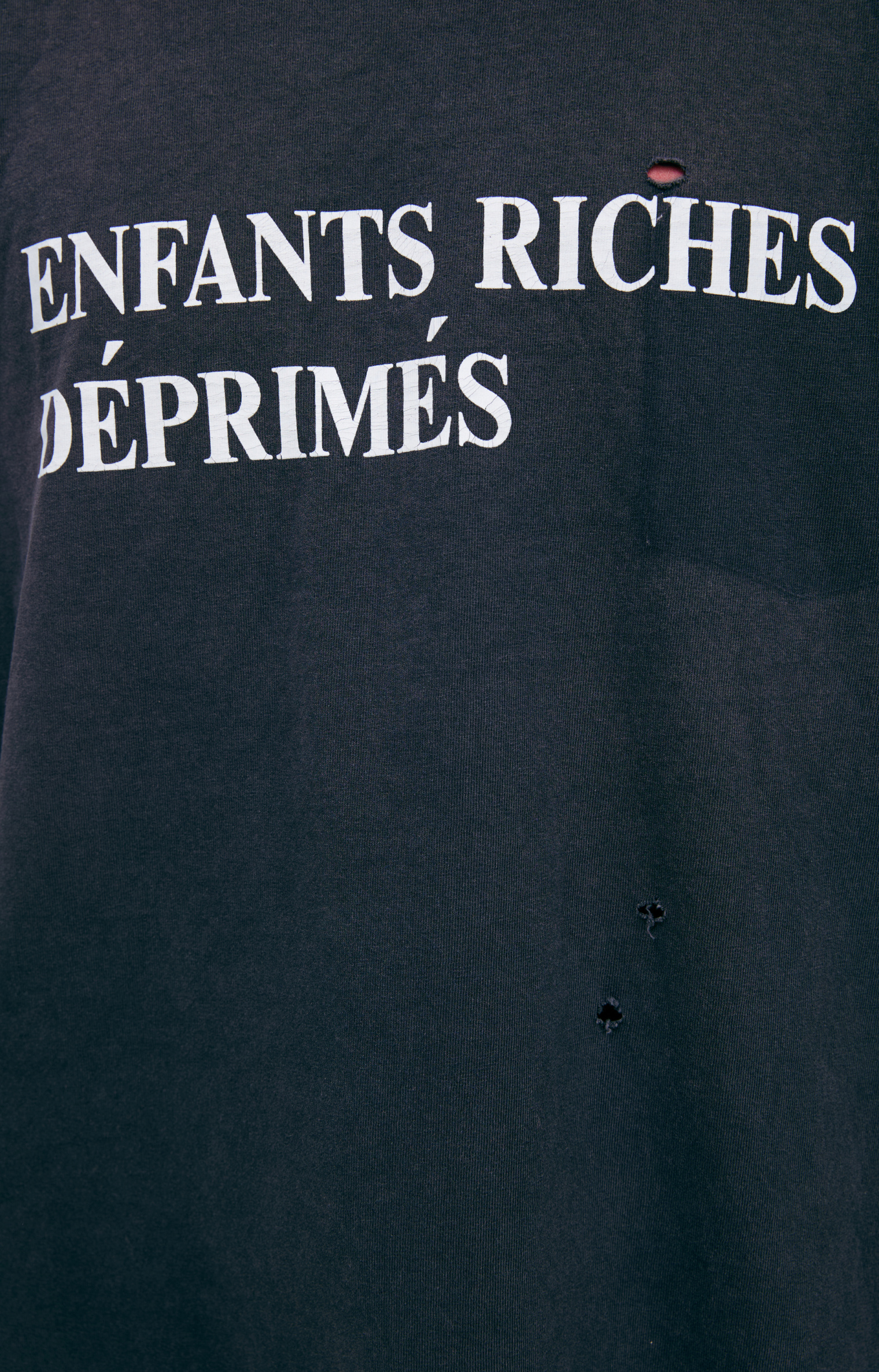 Enfants Riches Déprimés Рваный лонгслив с логотипом