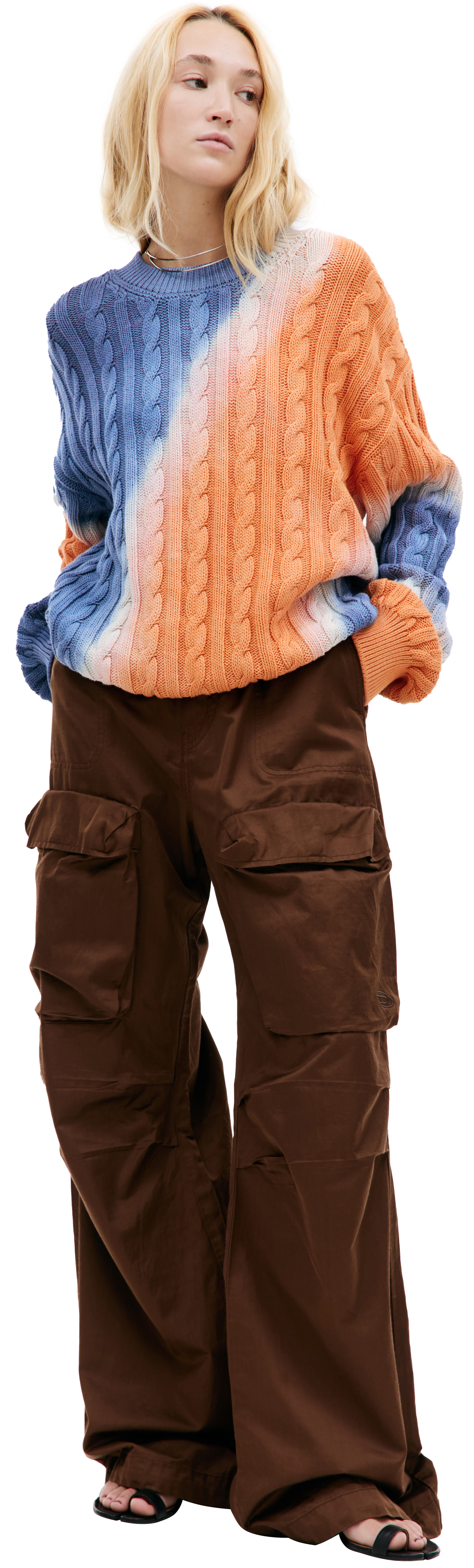 Diesel Вязаный свитер K-Janci с тай-дай эффектом