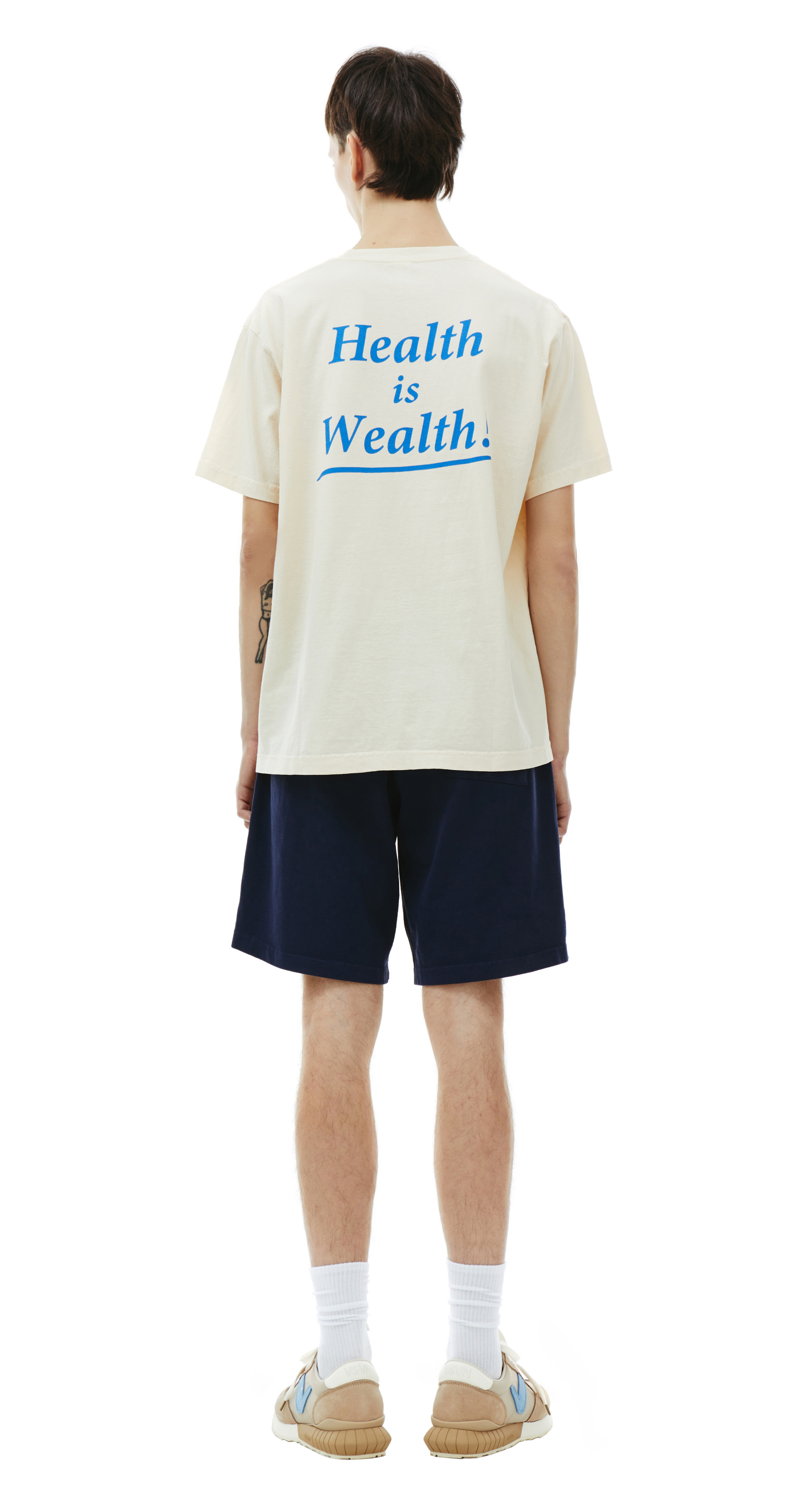 SPORTY & RICH Футболка с принтом Health is Wealth