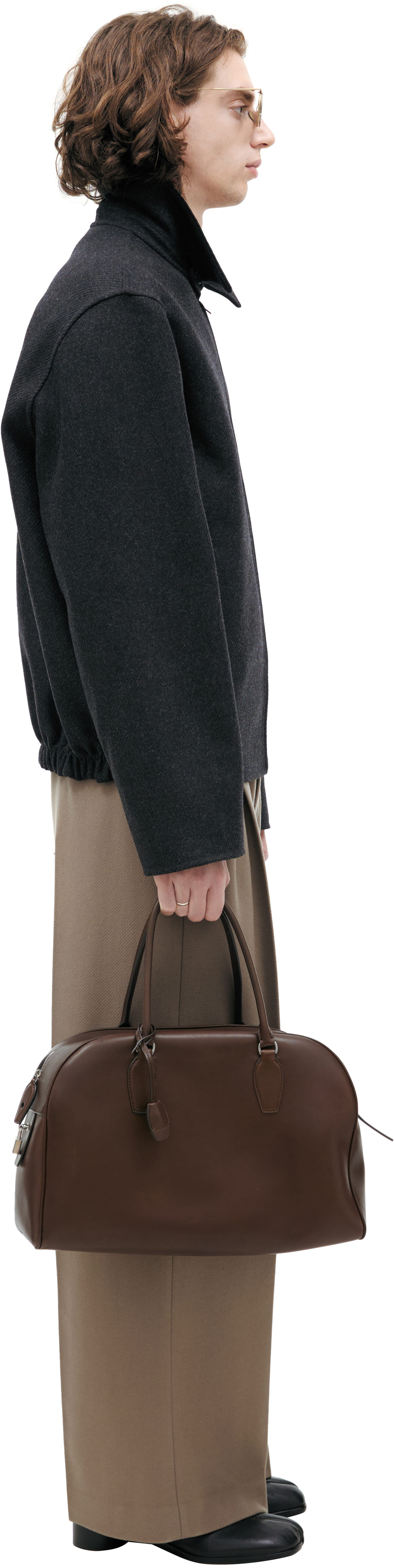 The Row Темно-серая куртка из шерсти и кашемира