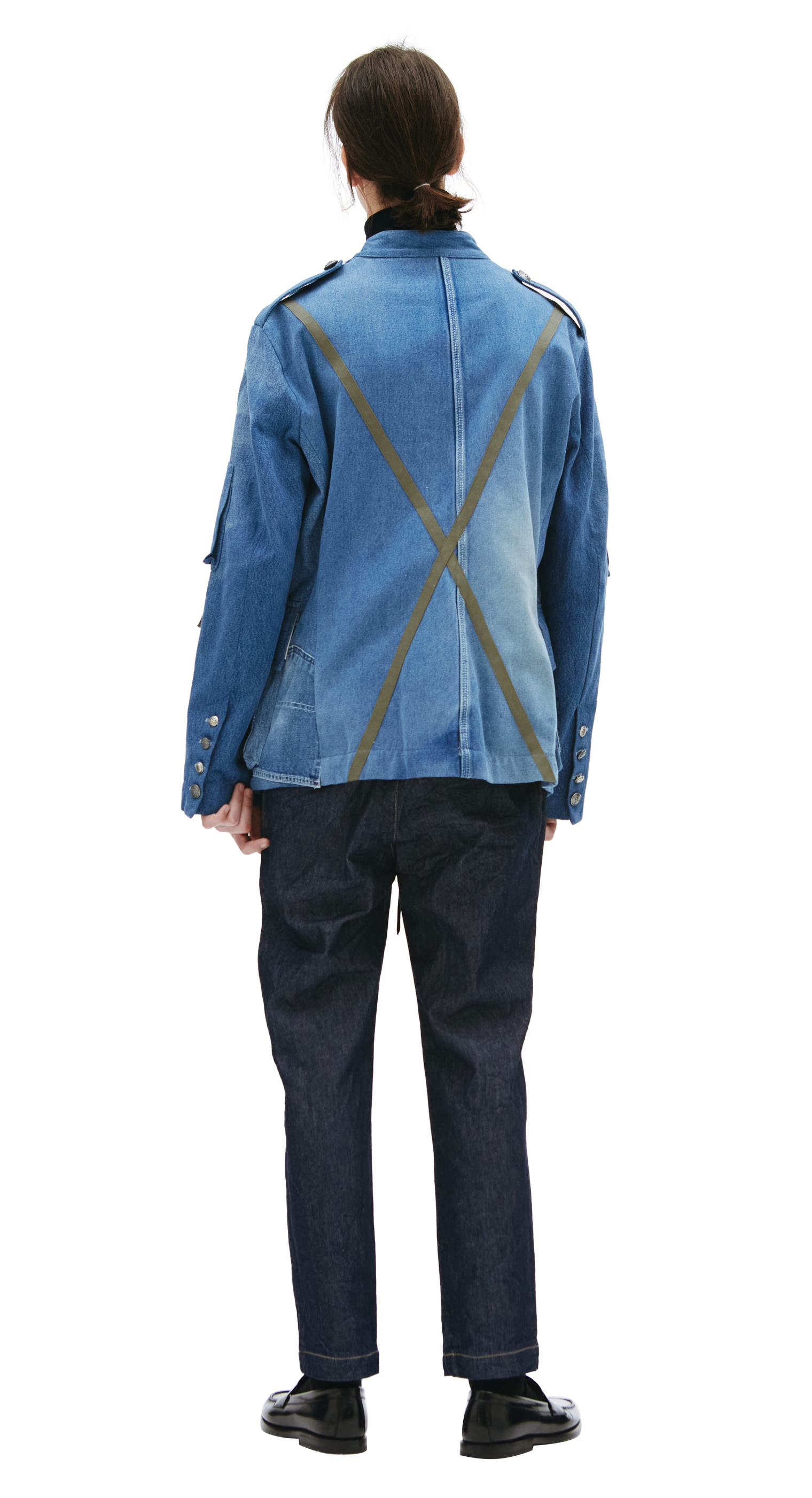 Greg Lauren Джинсовый пиджак Officer Ollie