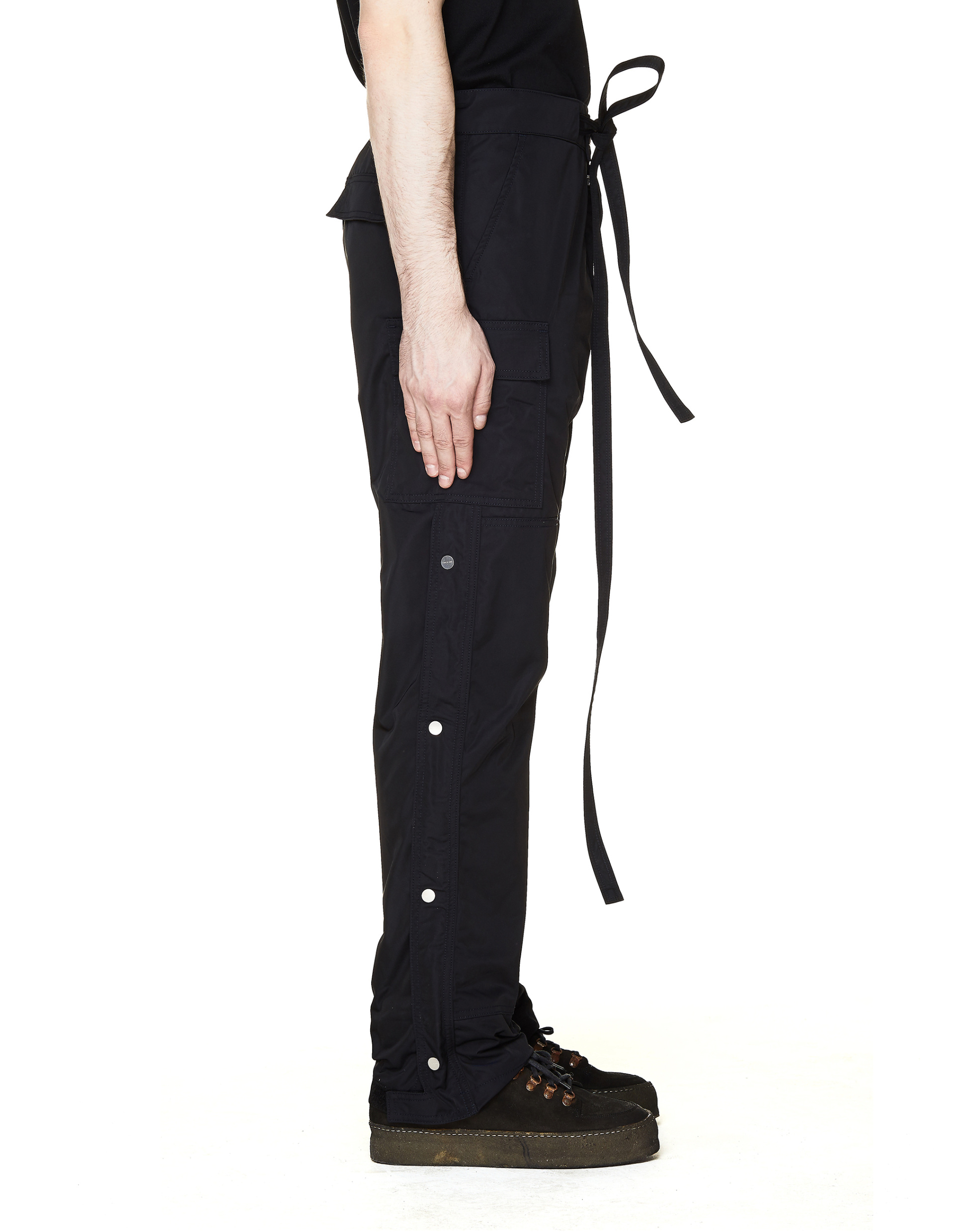 Fear of God Черные брюки с кнопками по бокам