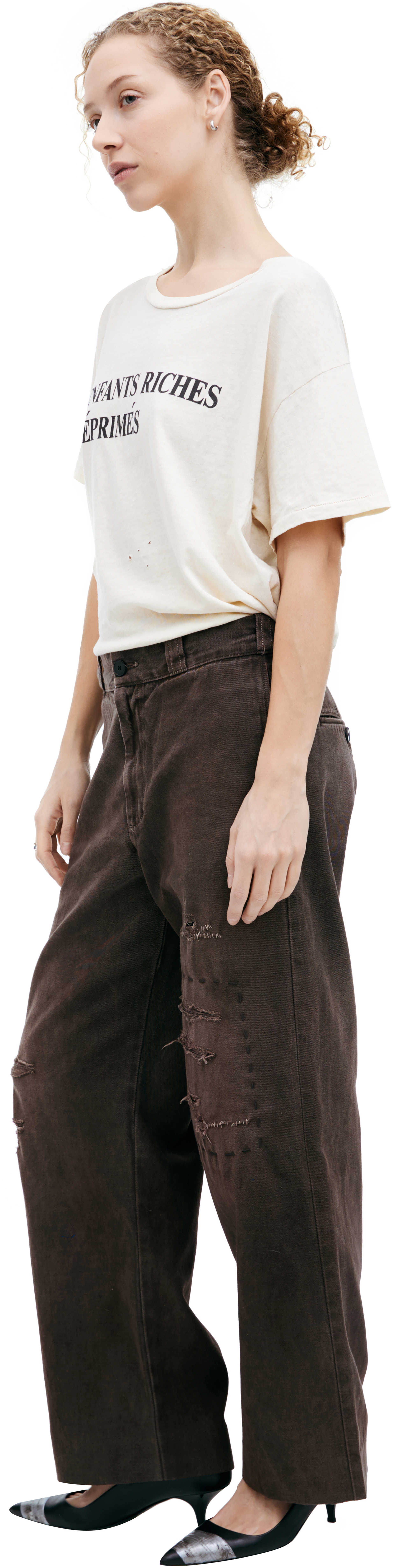 Enfants Riches Déprimés Брюки из хлопка и льна