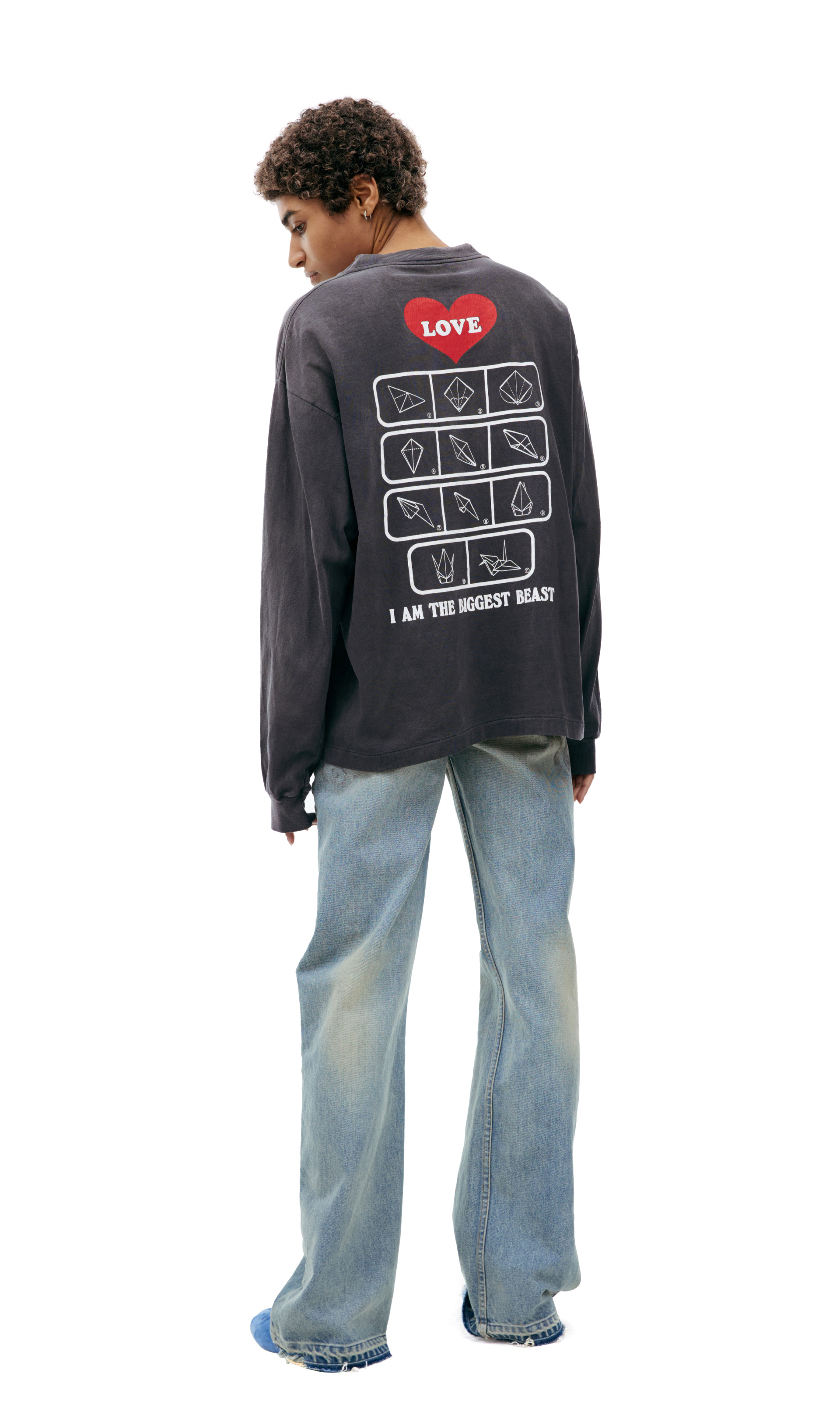 Saint Mxxxxxx Лонгслив с принтом \'LOVE\'