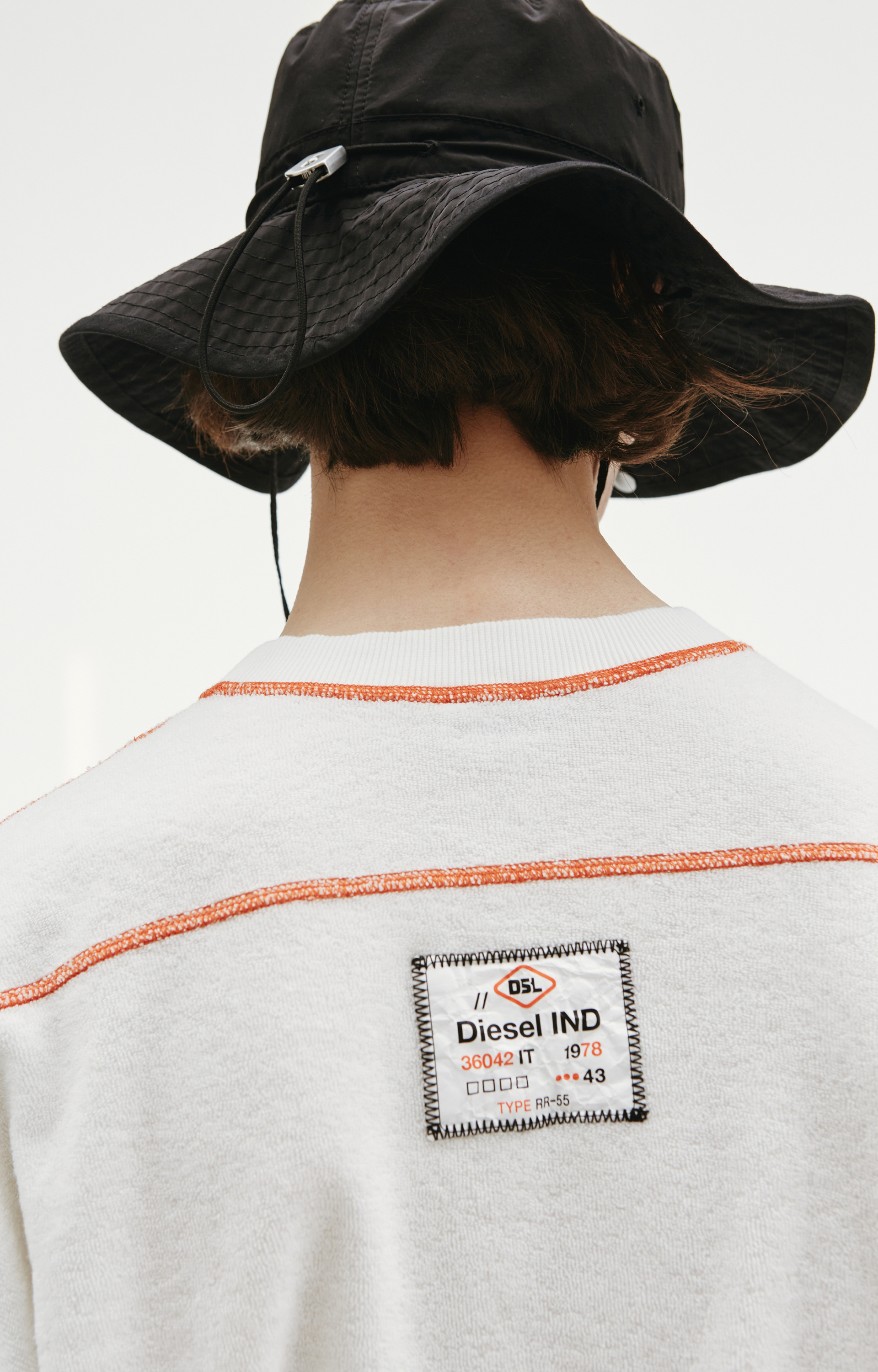 Diesel Махровая футболка с принтом