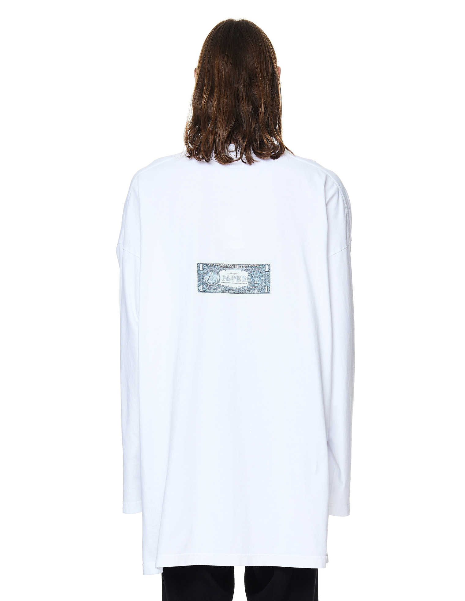 VETEMENTS Хлопковый лонгслив с принтом