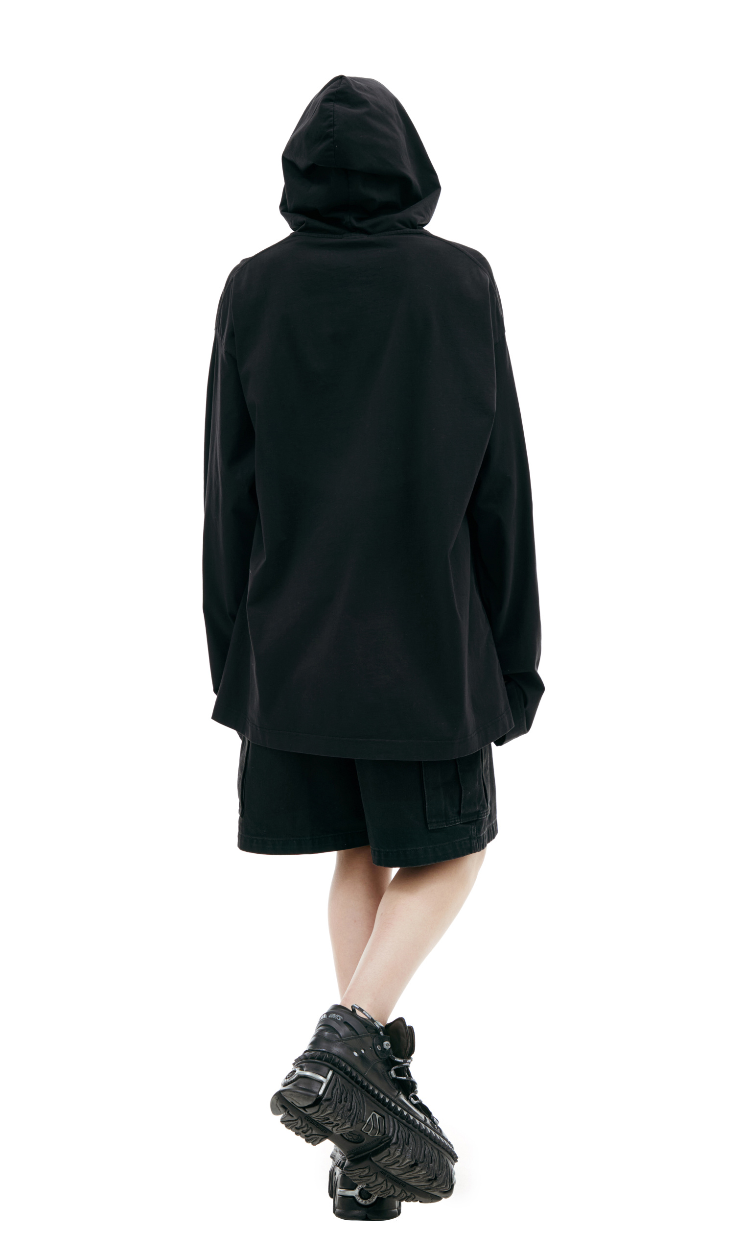 VETEMENTS Черное худи с логотипом