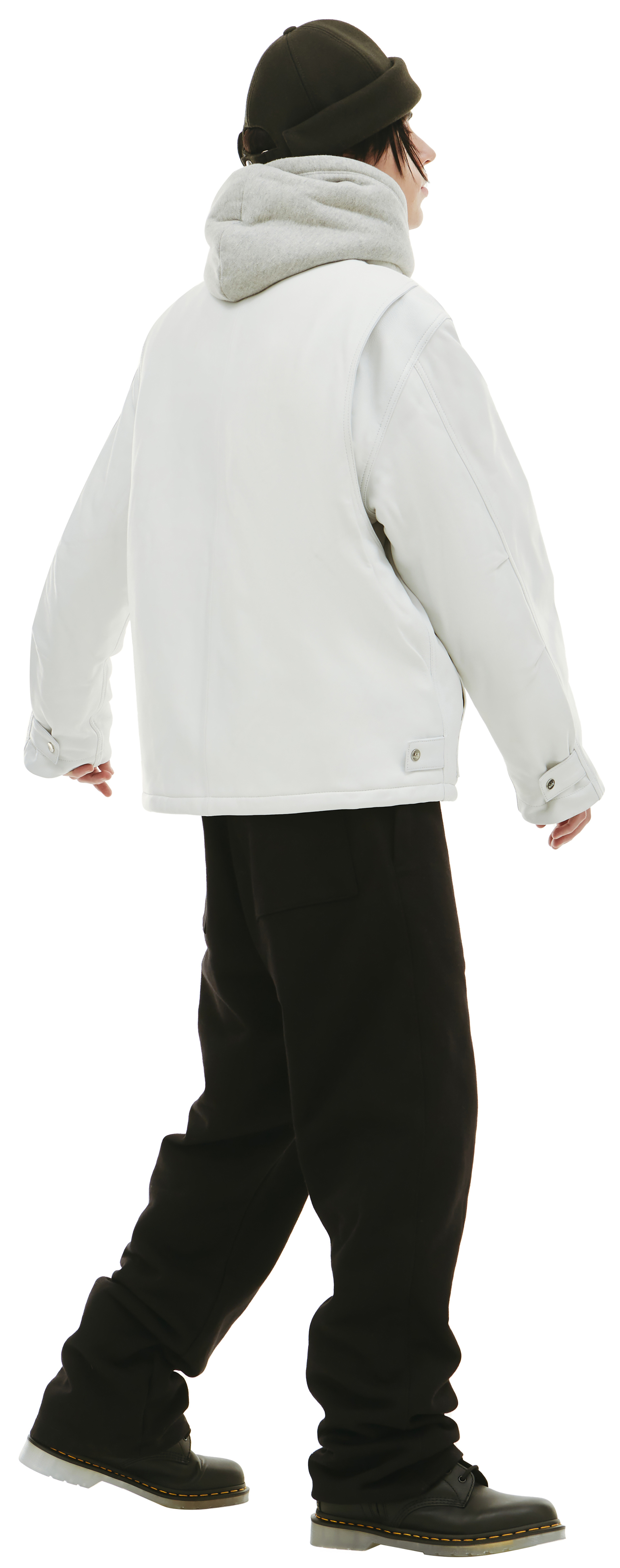 Nahmias Кожаная куртка с меховым воротником