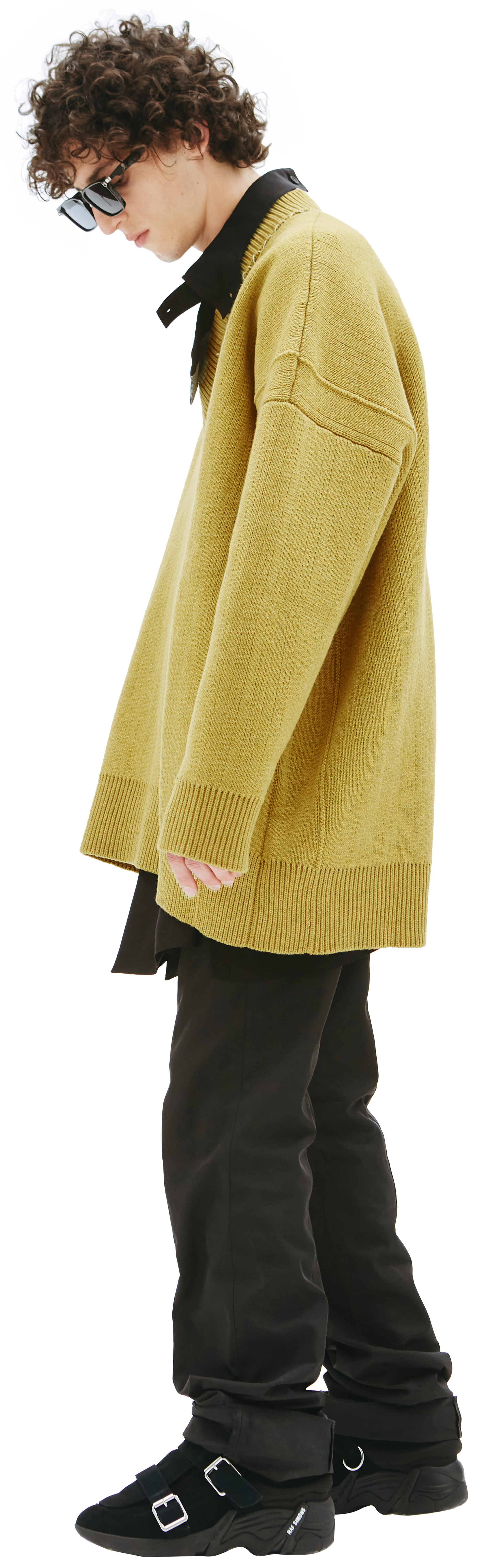 Raf Simons Оверсайз свитер из шерсти