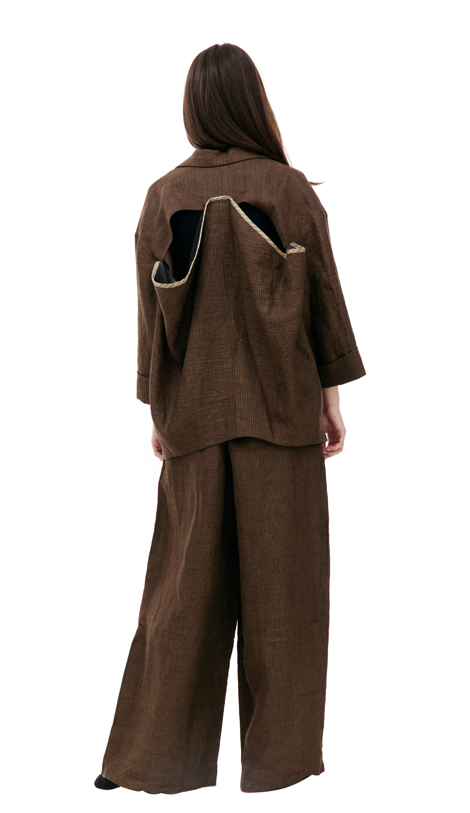 Ziggy Chen Льняной жакет с декоративным вырезом