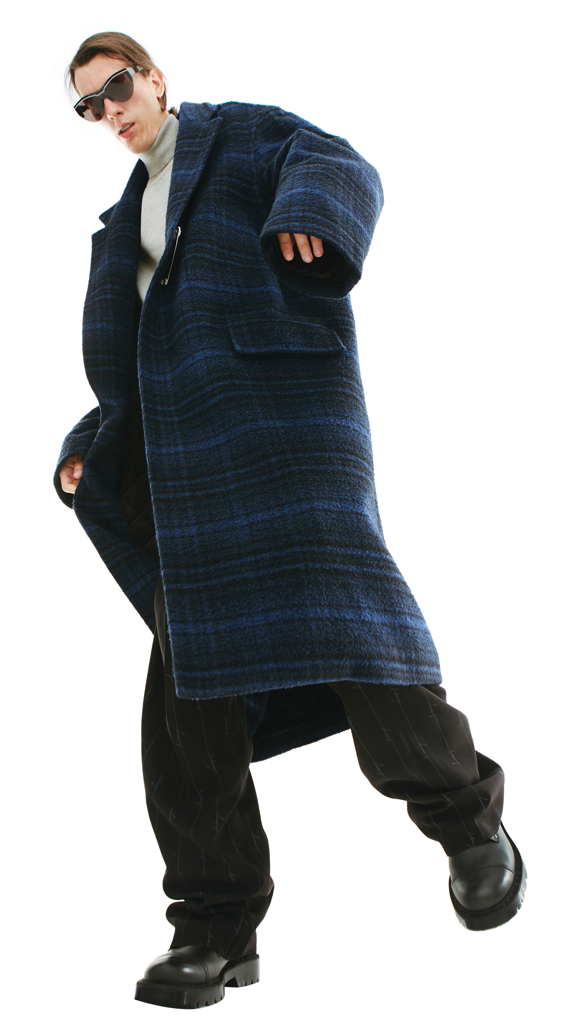 Balenciaga Шерстяное пальто в винтажную клетку