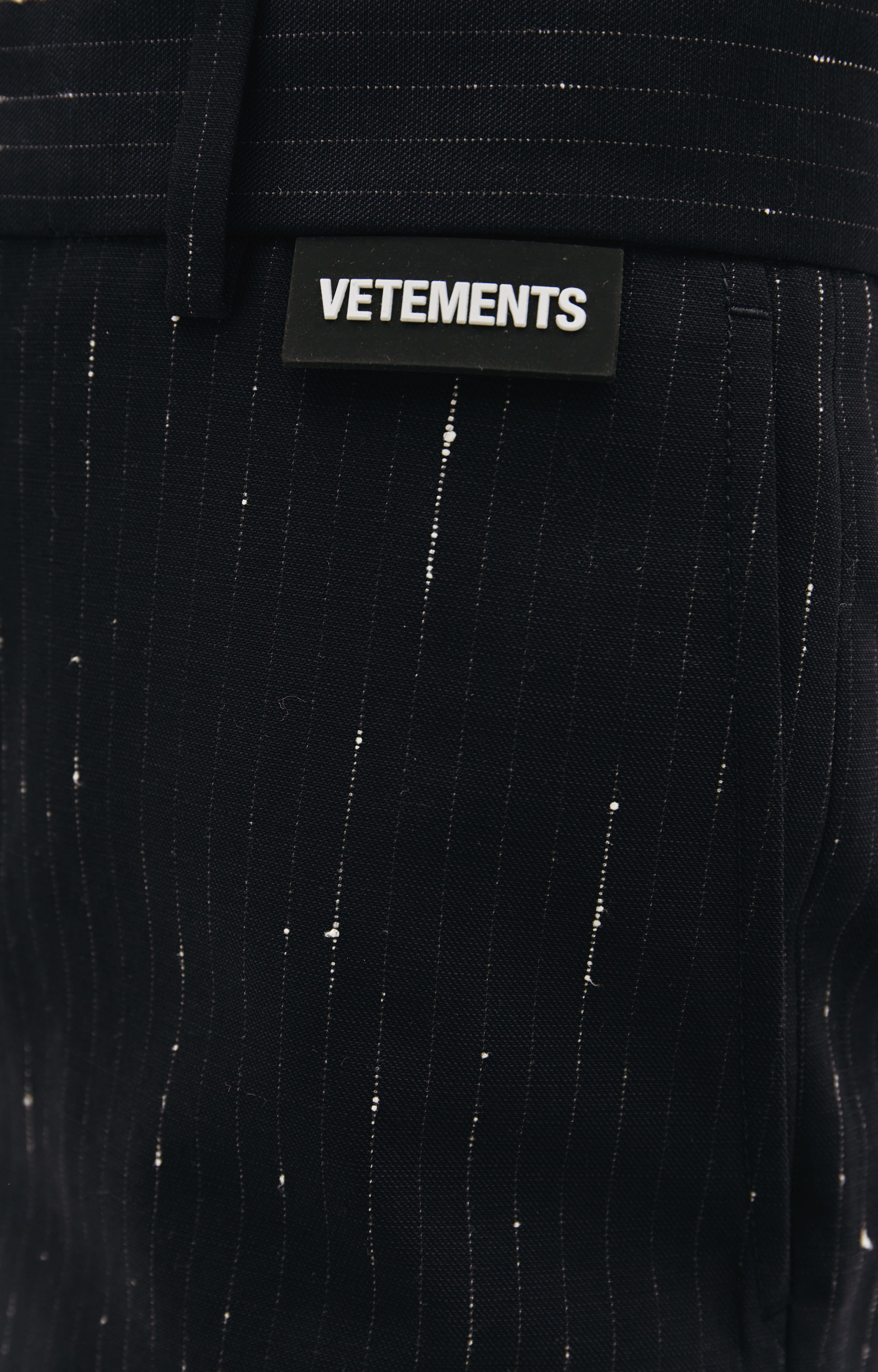 VETEMENTS Брюки с высокой посадкой в полоску