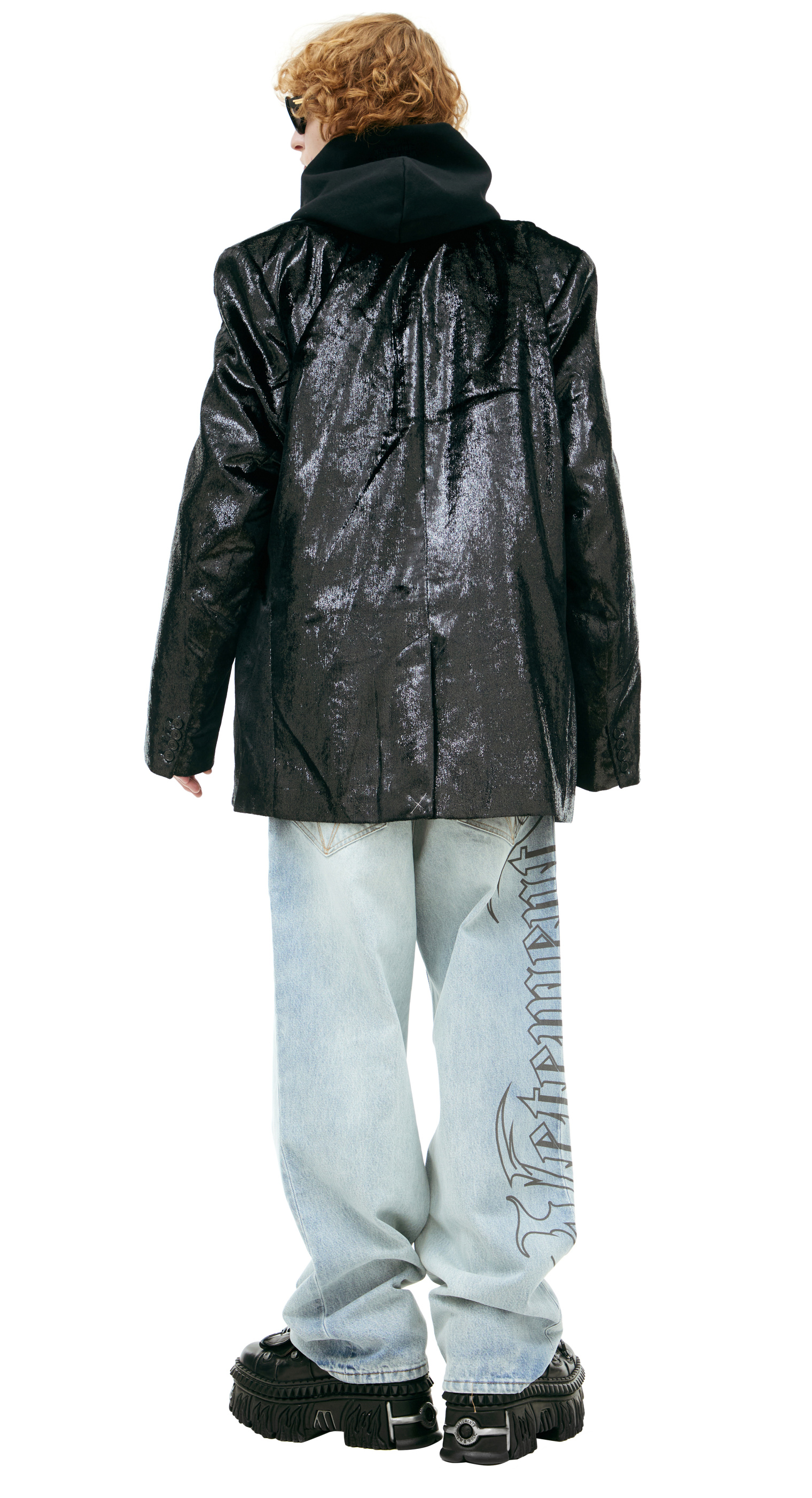 VETEMENTS Блестящий однобортный пиджак