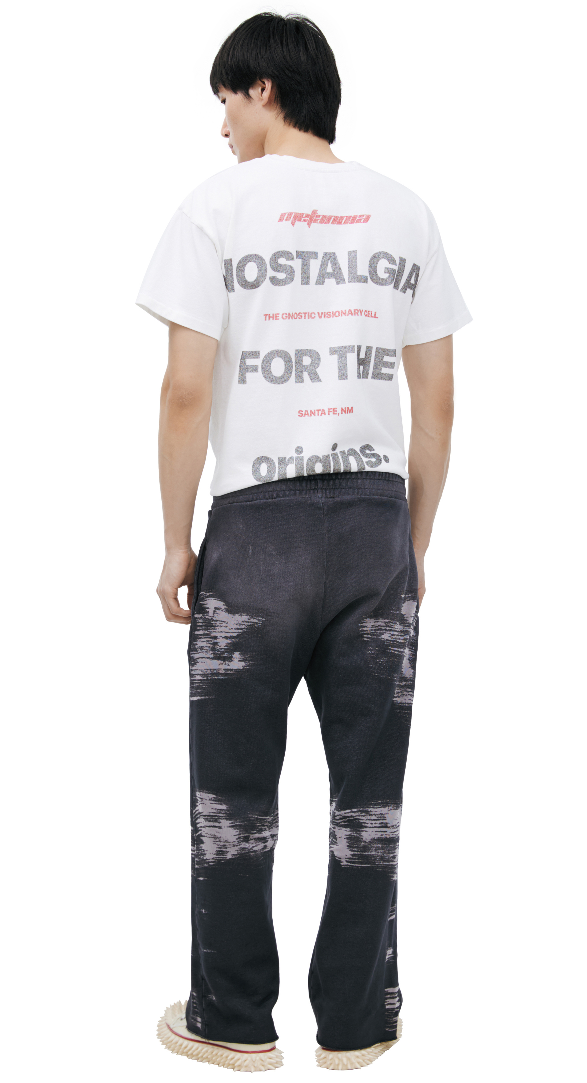 RRR123 Брюки с эффектом потертостей