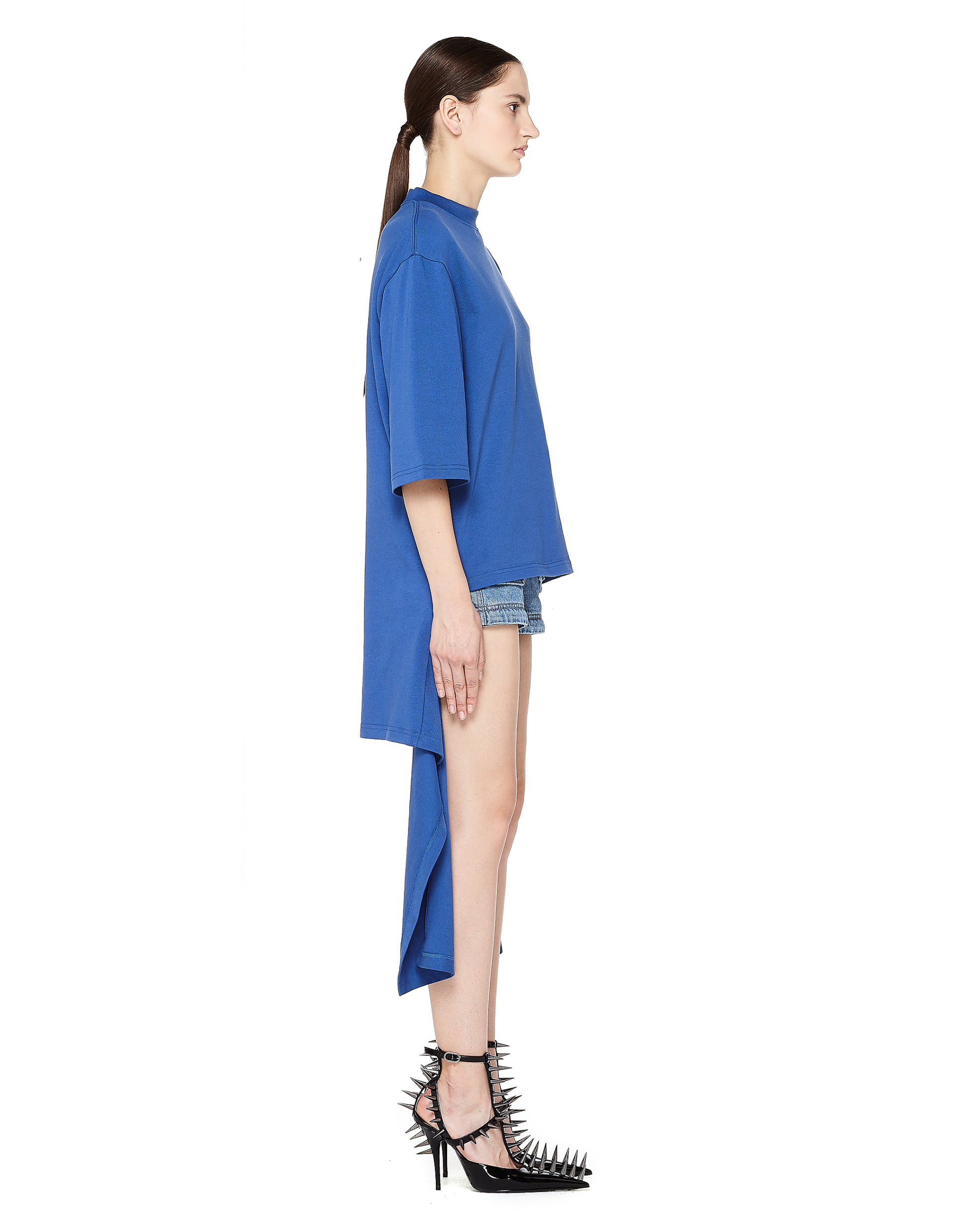 Balenciaga Хлопковая футболка с оторванными краями