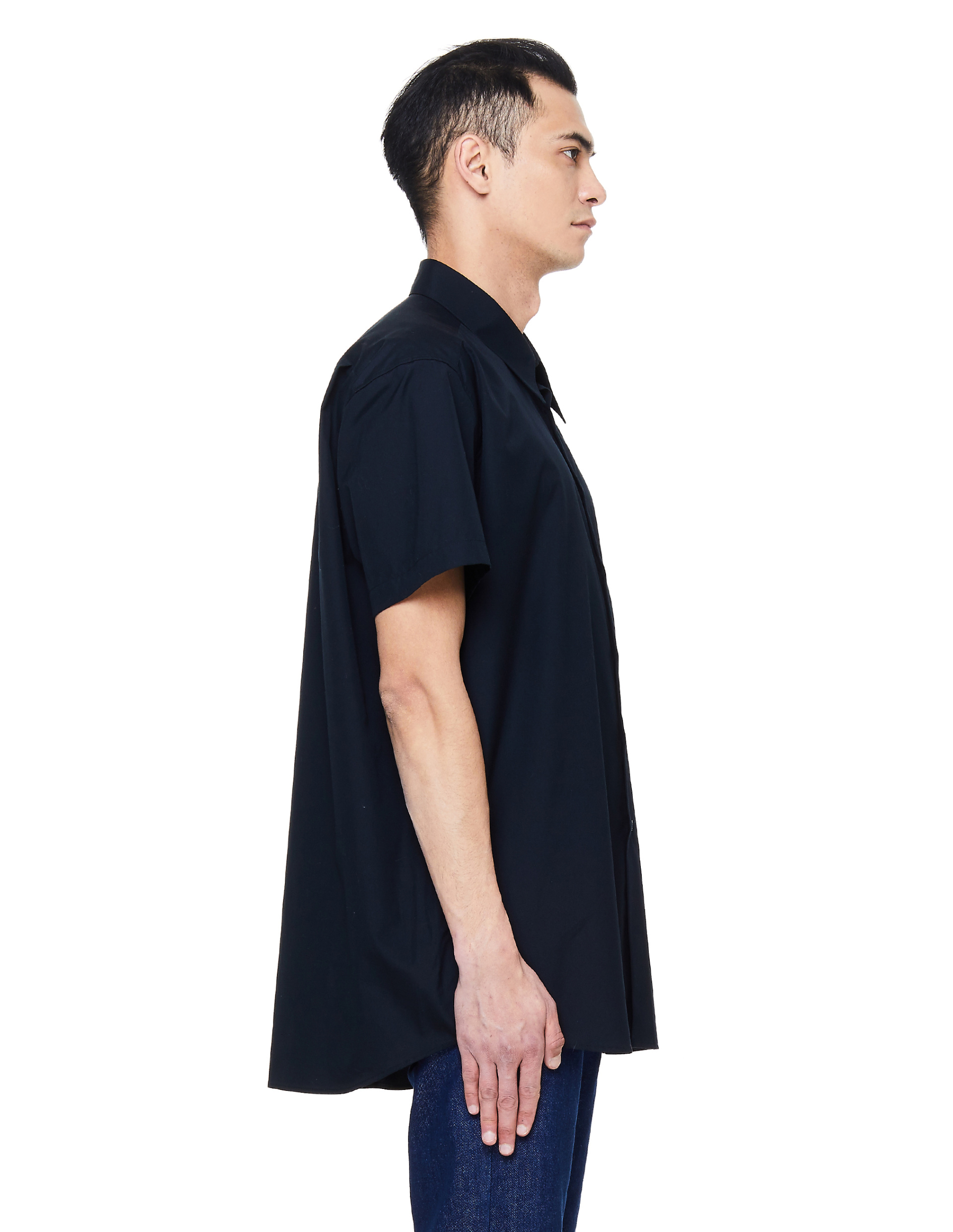 Raf Simons Хлопковая рубашка с вышивкой