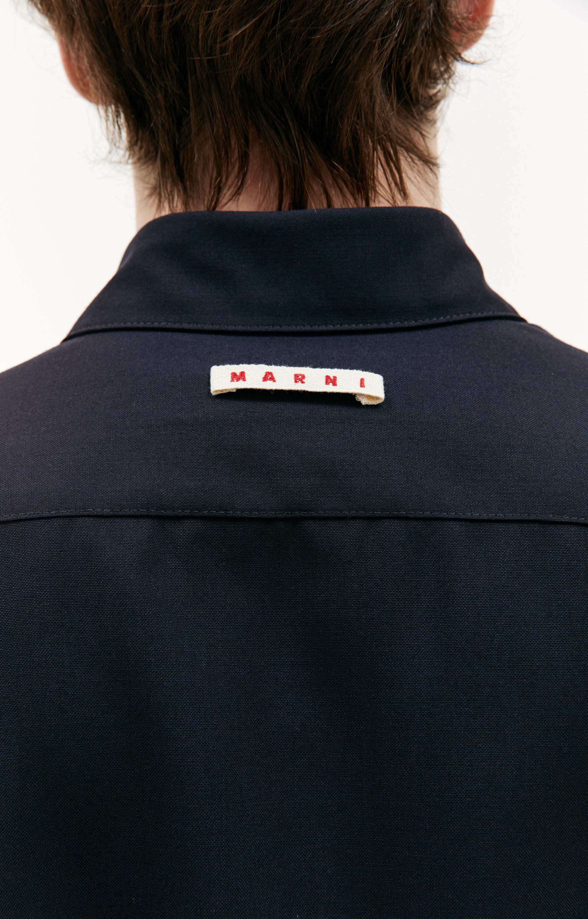 Marni Шерстяная рубашка с накладными карманами