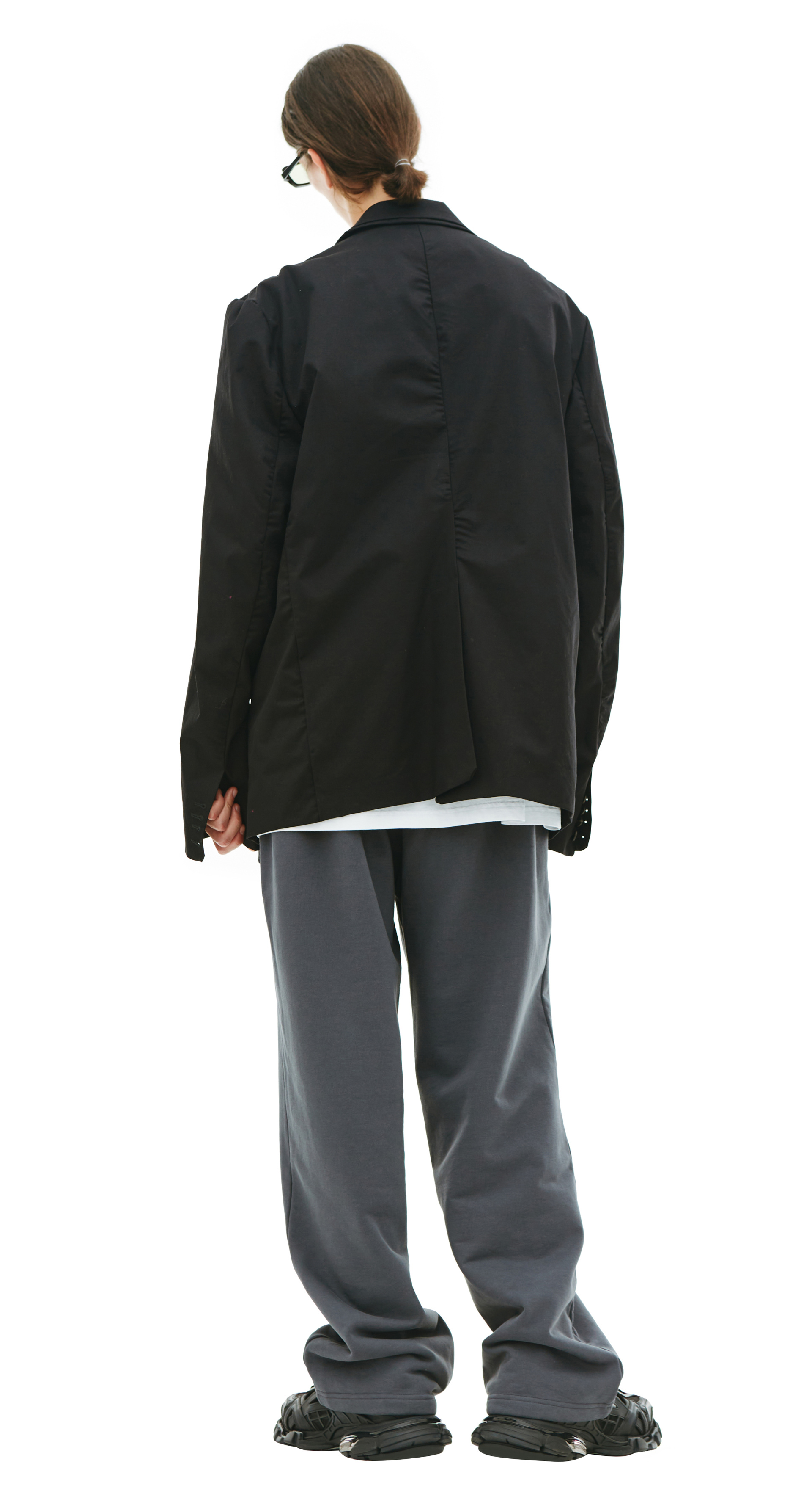 Balenciaga Черный оверсайз пиджак