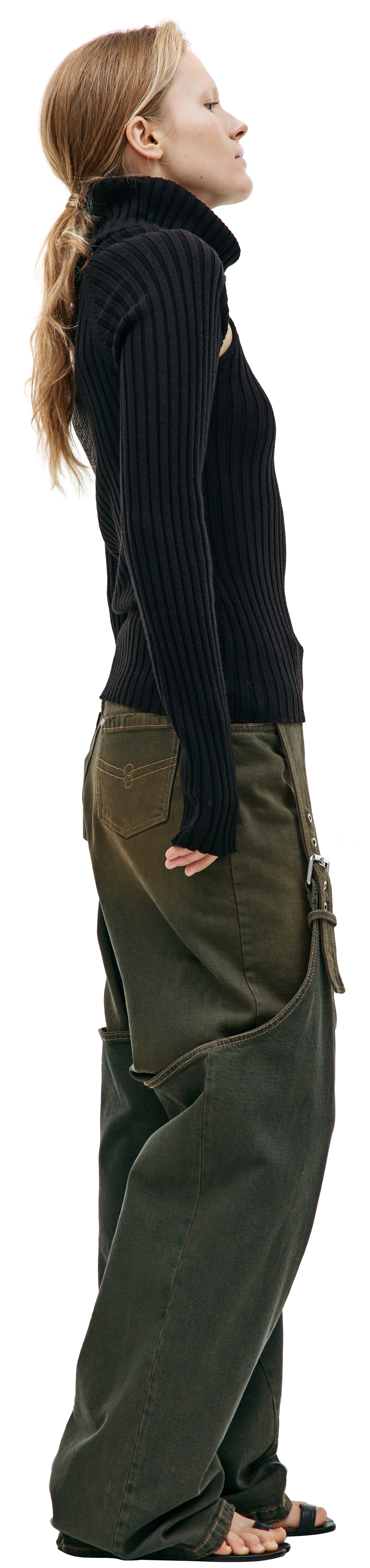 Blumarine Черная водолазка из шерсти