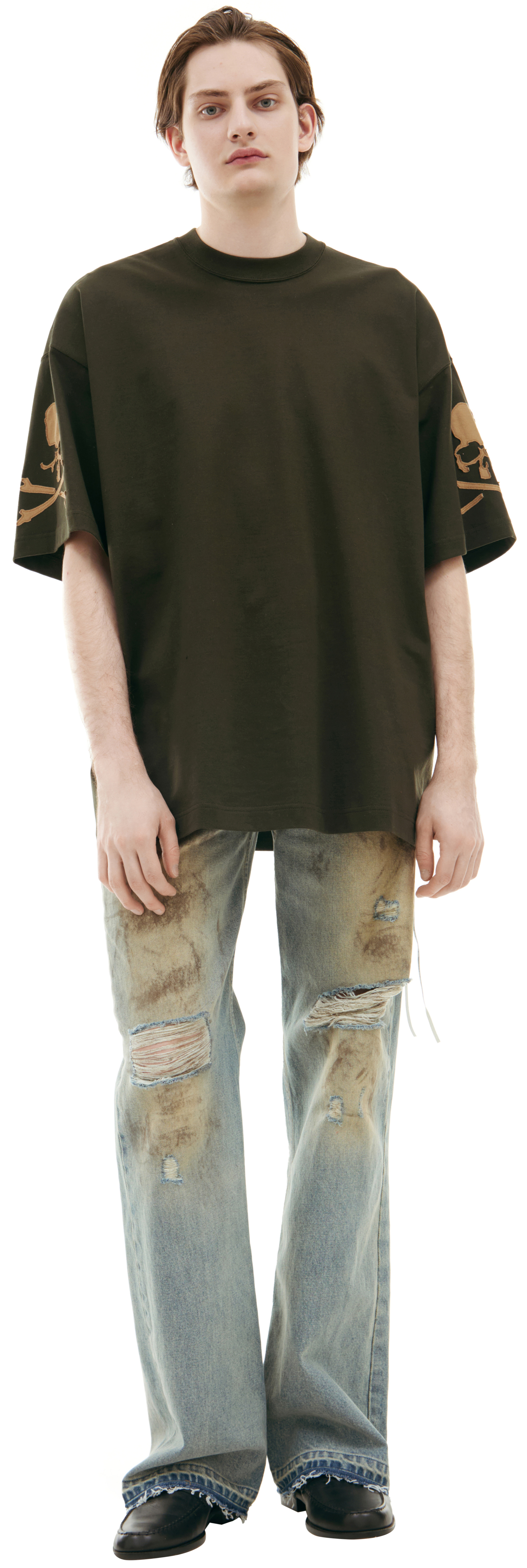 Mastermind WORLD Футболка с логотипом на рукавах