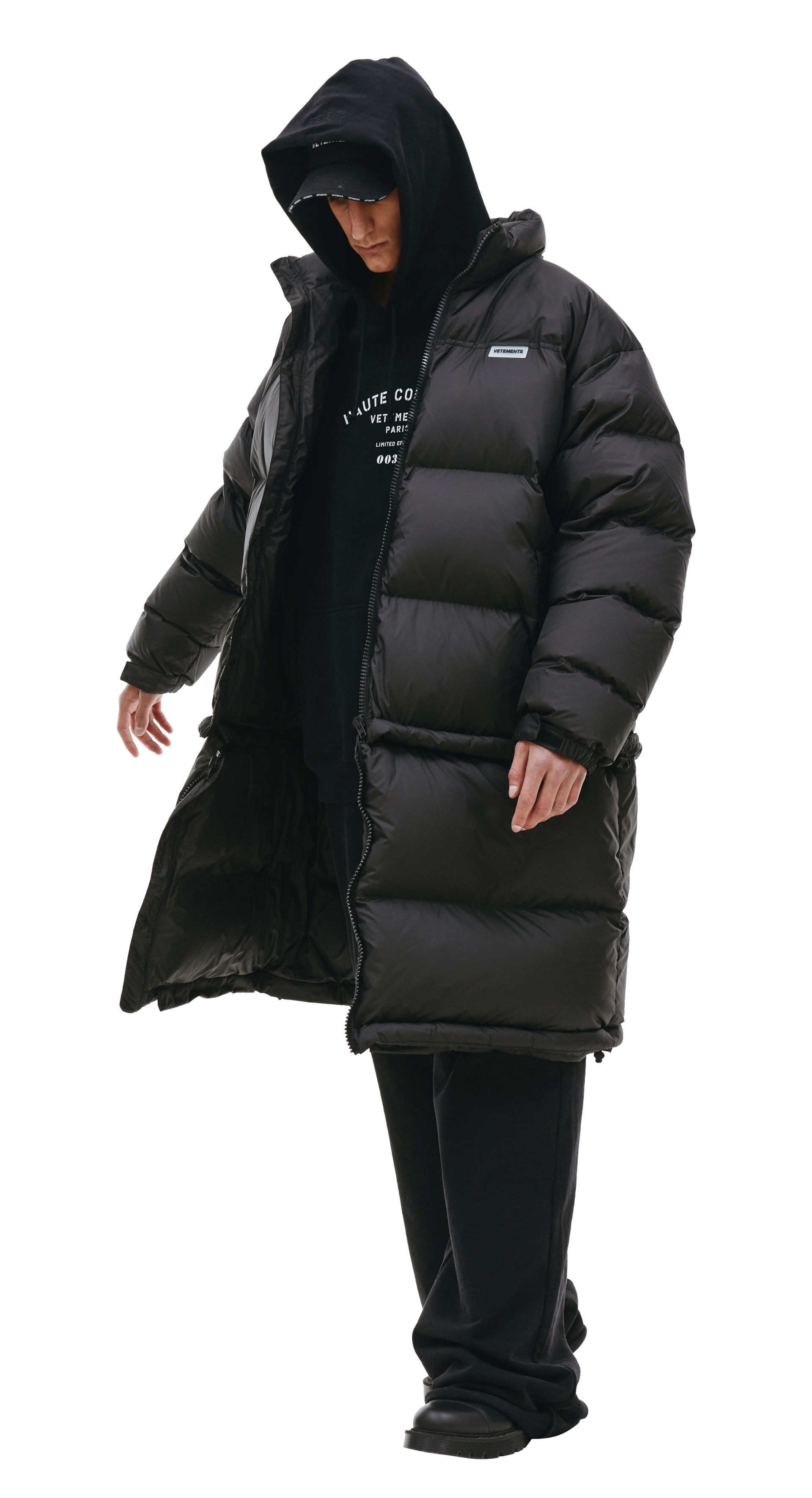 VETEMENTS Длинный пуховик-трансформер