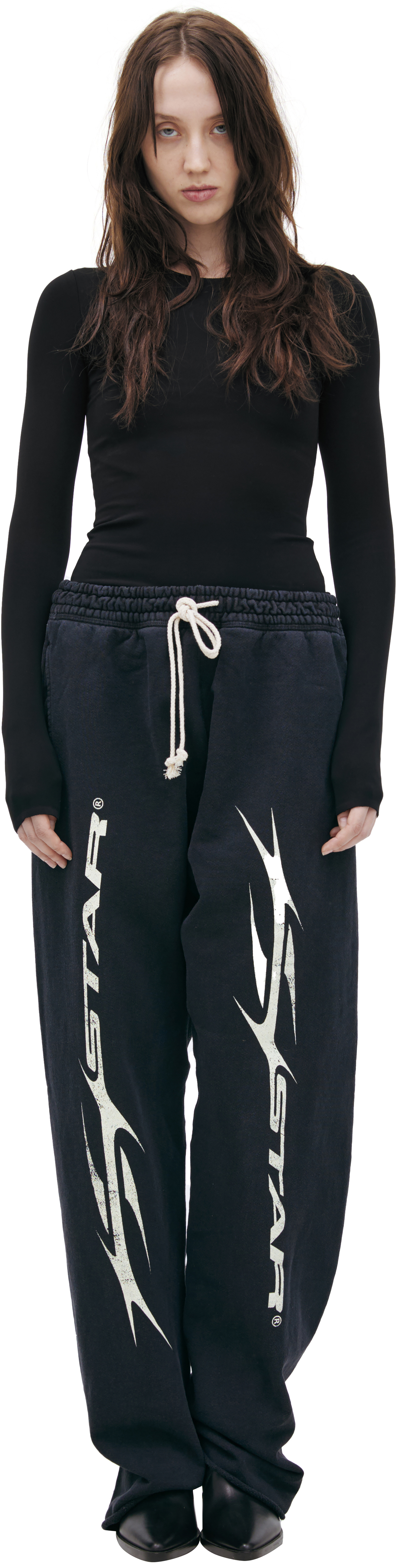 Hellstar Хлопковые брюки с принтом