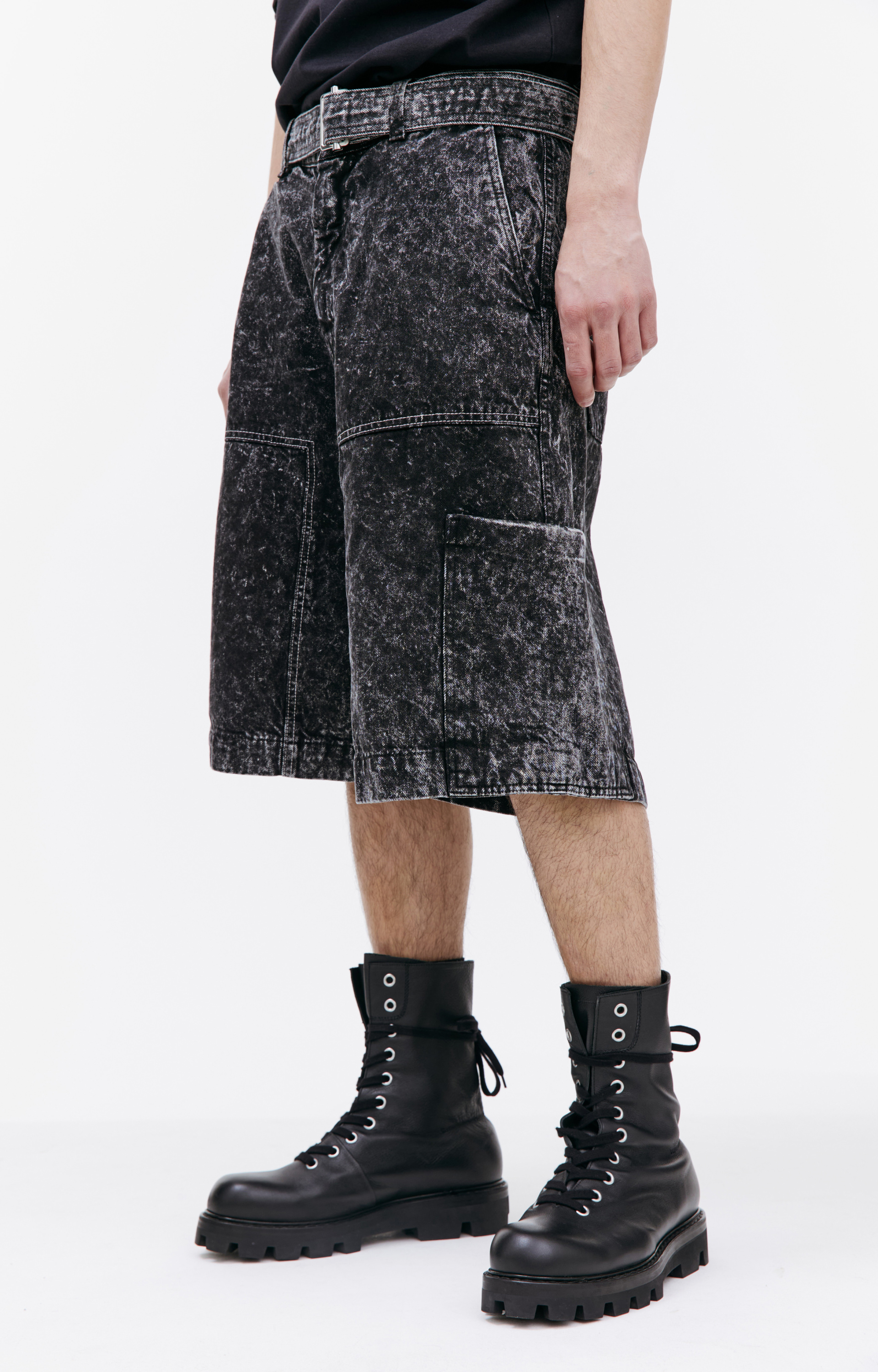 OAMC Джинсовые шорты Jackson с ремнем