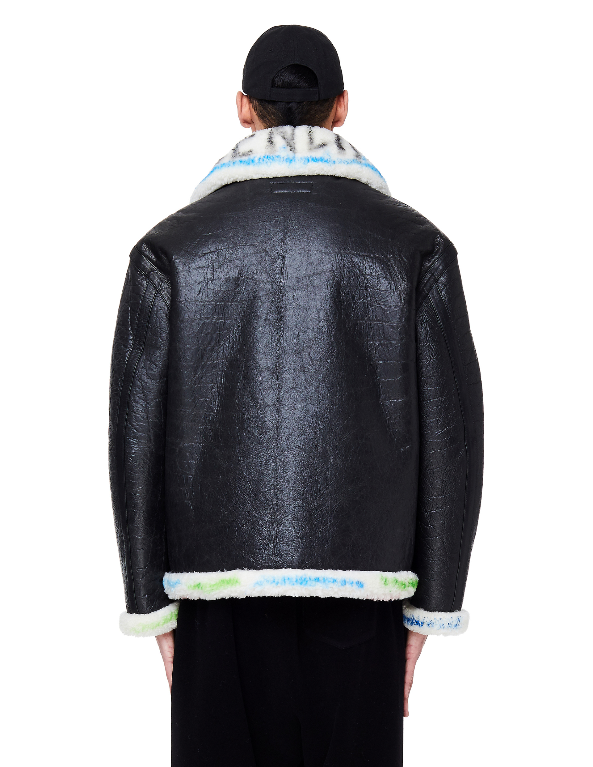 Balenciaga Дубленка из овчины с граффити