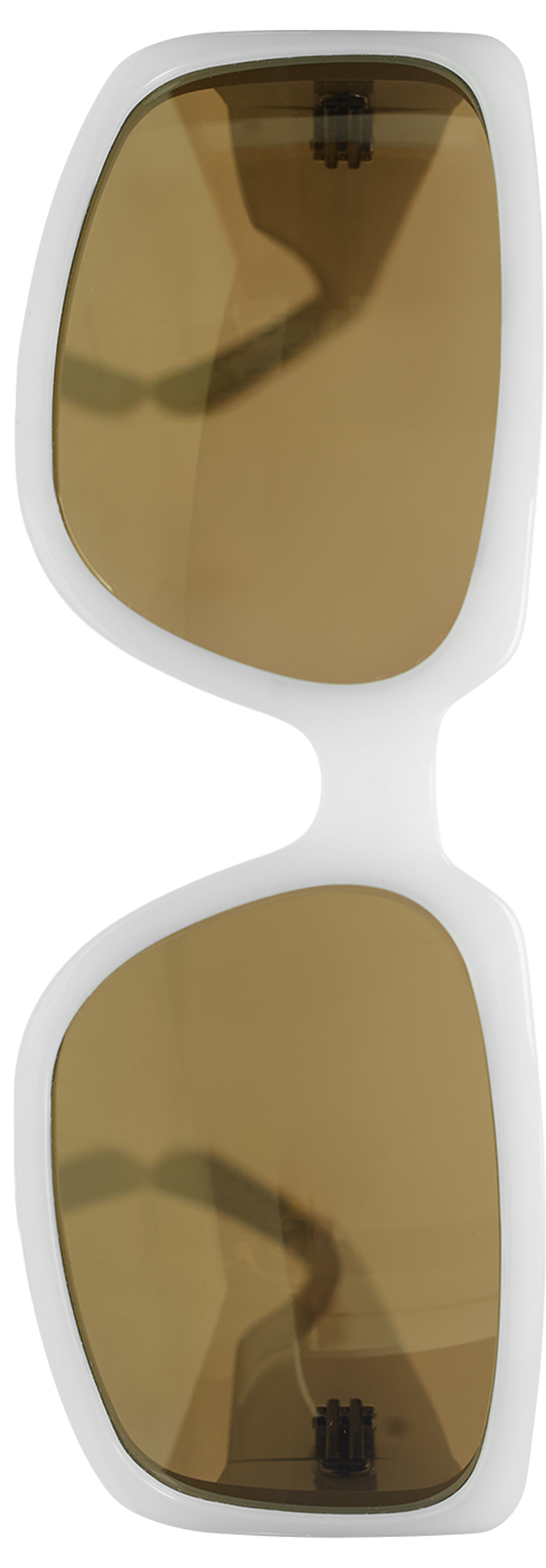 DVN x Linda Farrow Белые солнцезащитные очки