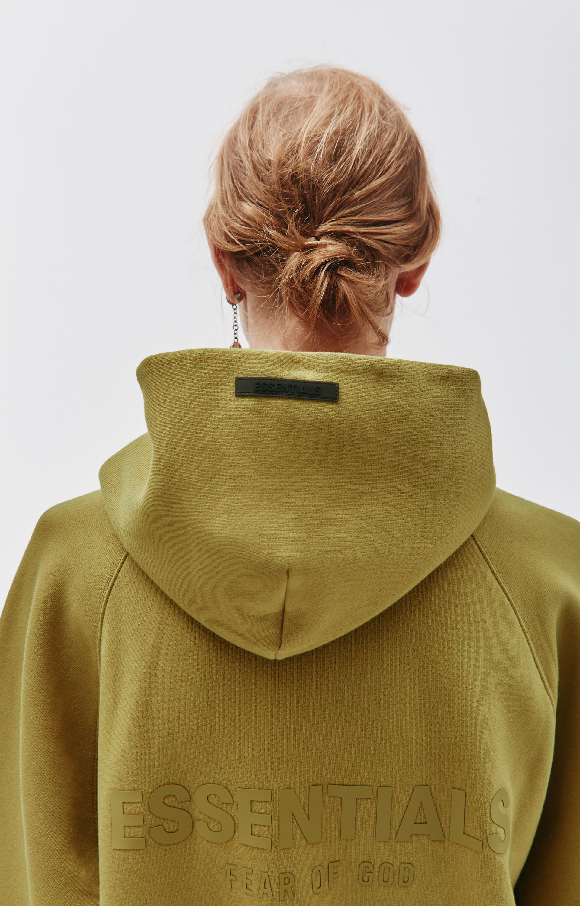 Fear of God Essentials Вязаное худи с логотипом