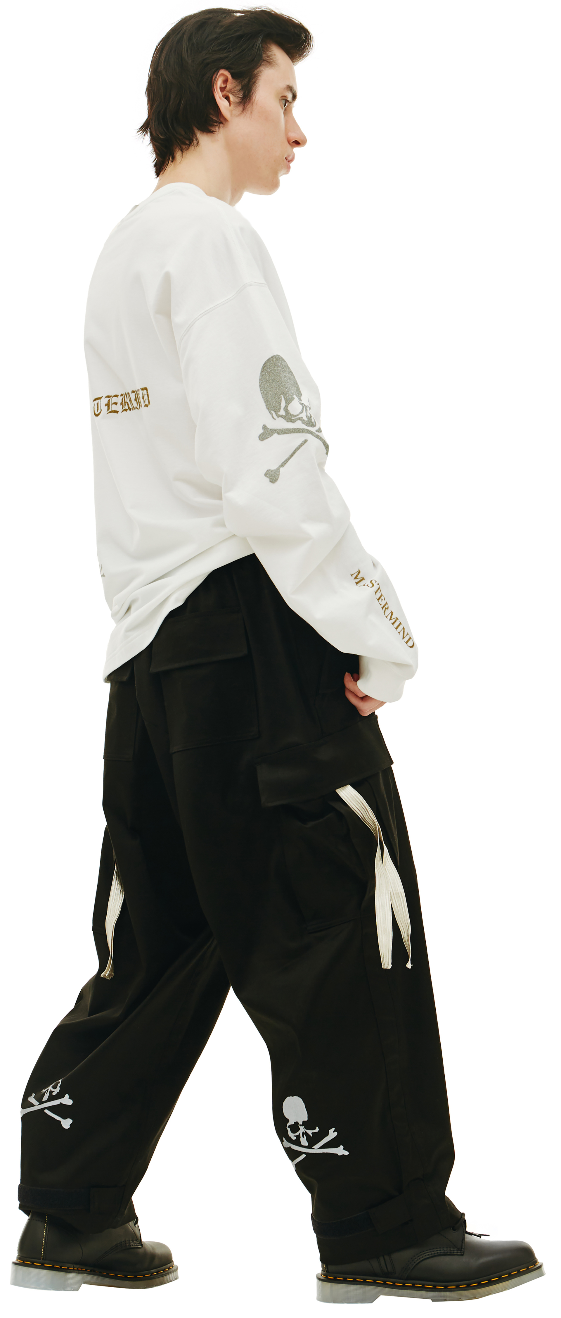 Mastermind WORLD Брюки карго с вышивкой логотипа